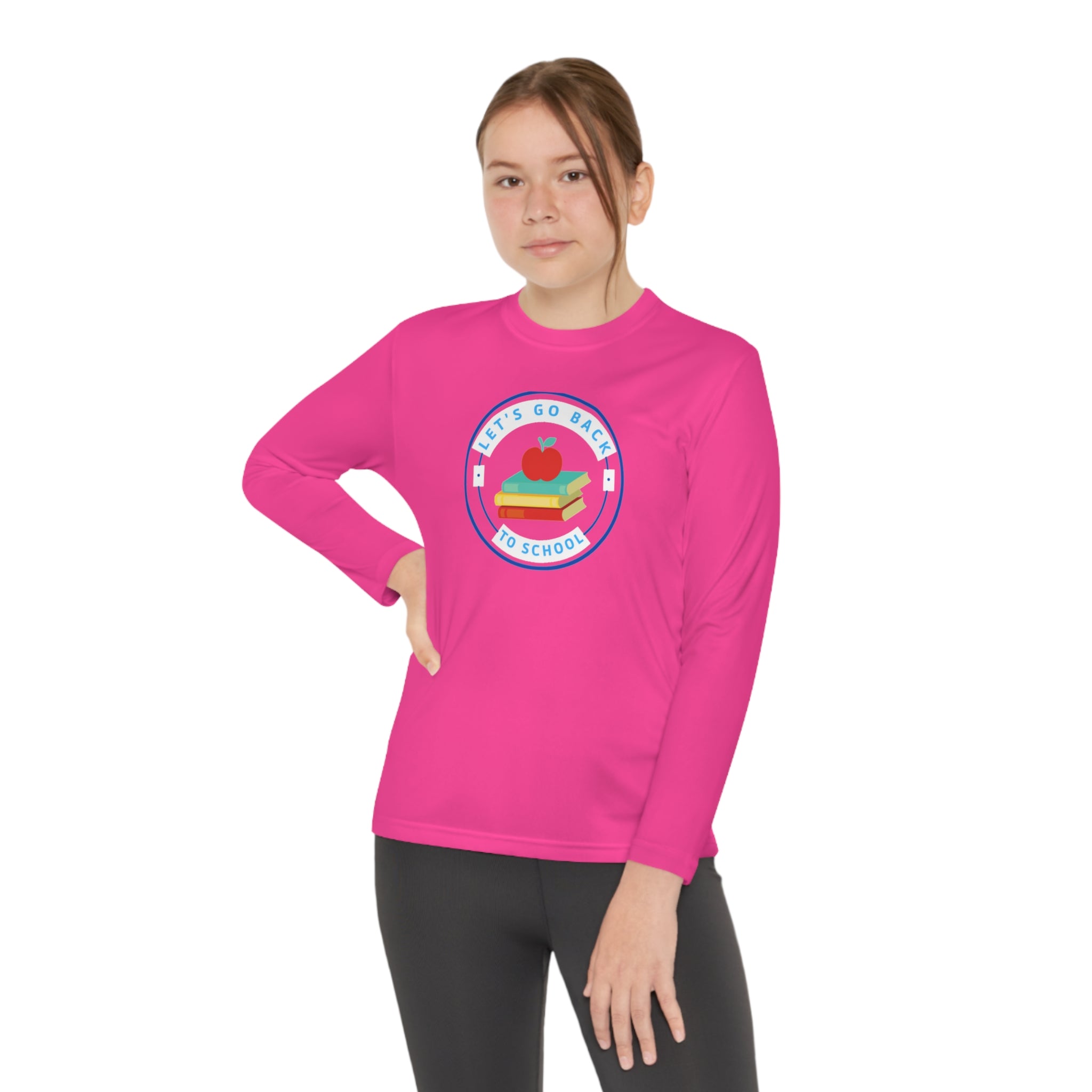 Let's Go Back To School Youth Long Sleeve Competitor Tee