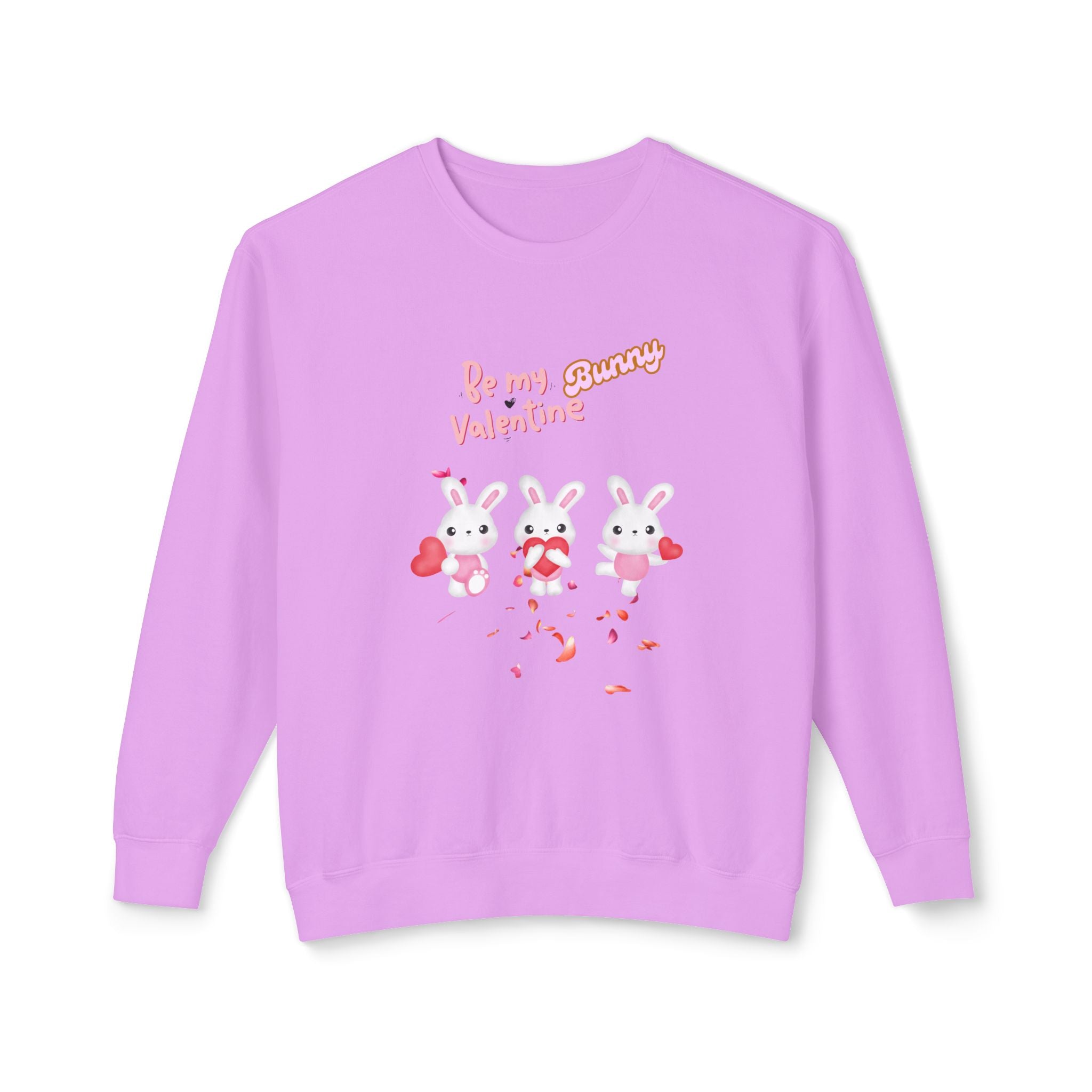 My Bunny Valentine Unisex Lightweight Crewneck Sweatshirt