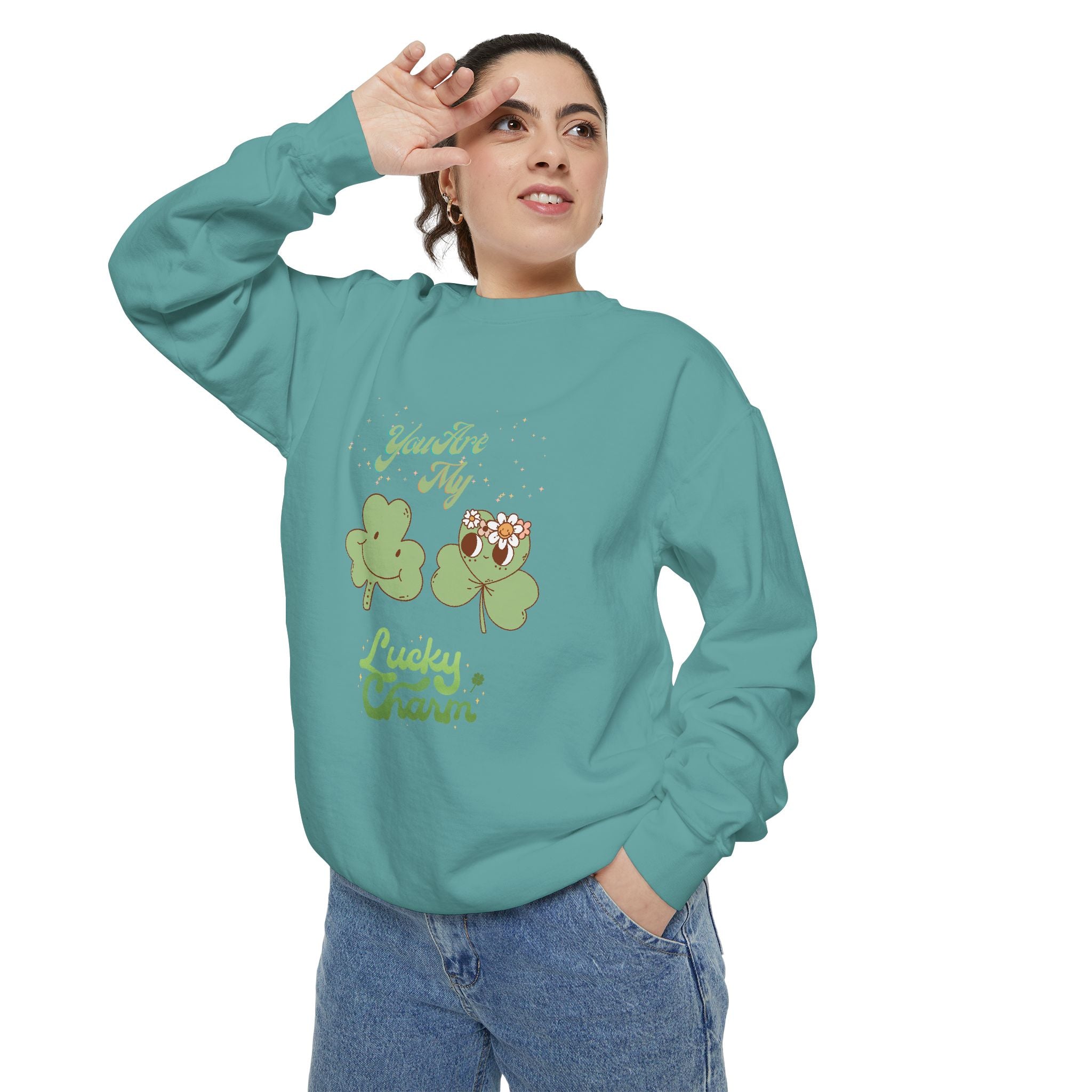 You're My Lucky Charm Sweatshirt - Unisex Garment-Dyed for St. Patrick's Day