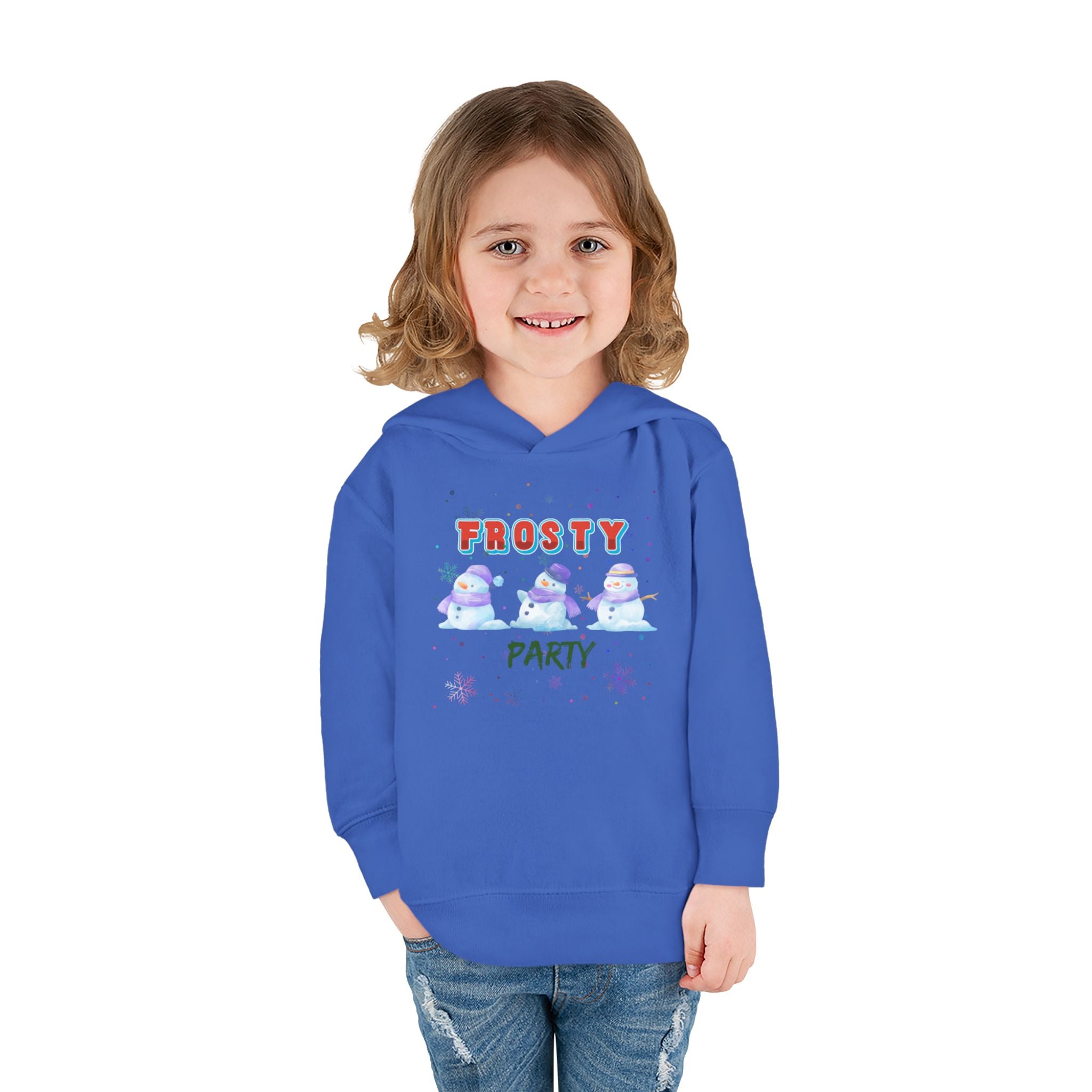 Frosty Party Toddler Pullover Fleece Hoodie