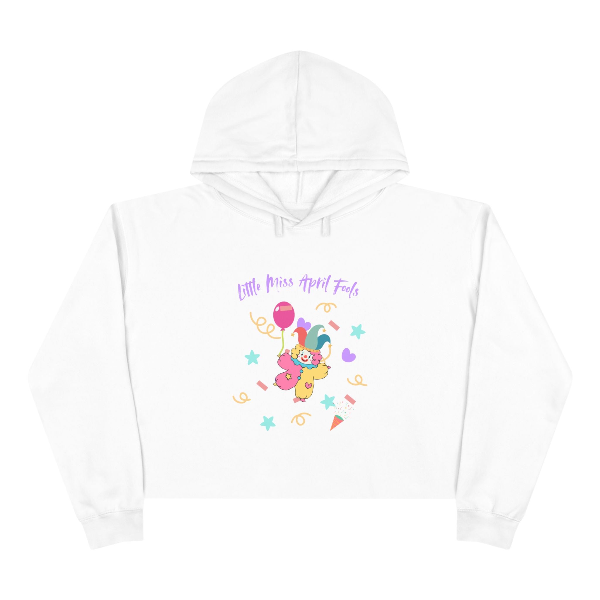 Little Miss April Fool's Day Crop Hoodie