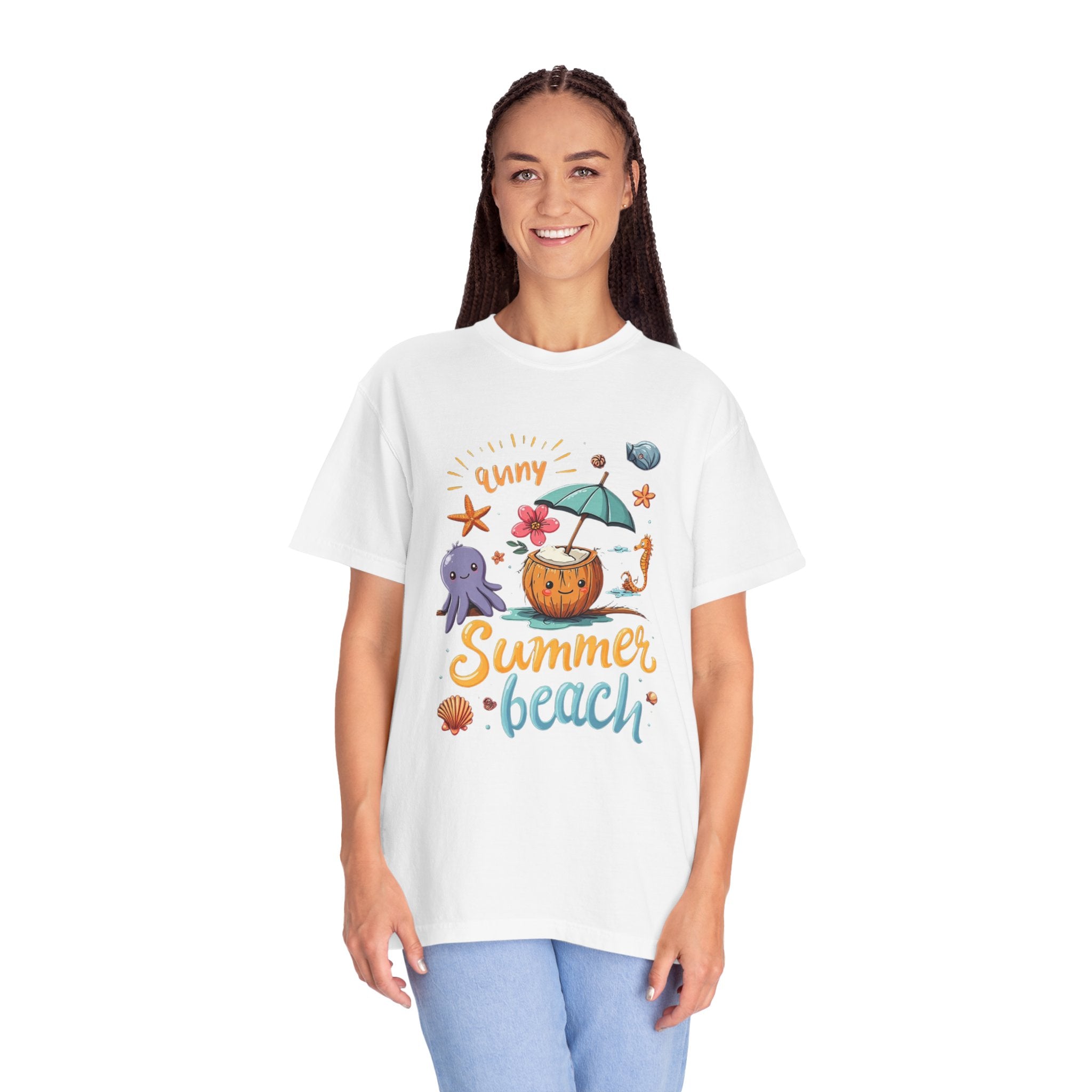 Sunny Summer Beach Fun Unisex T-shirt, Graphic Tee