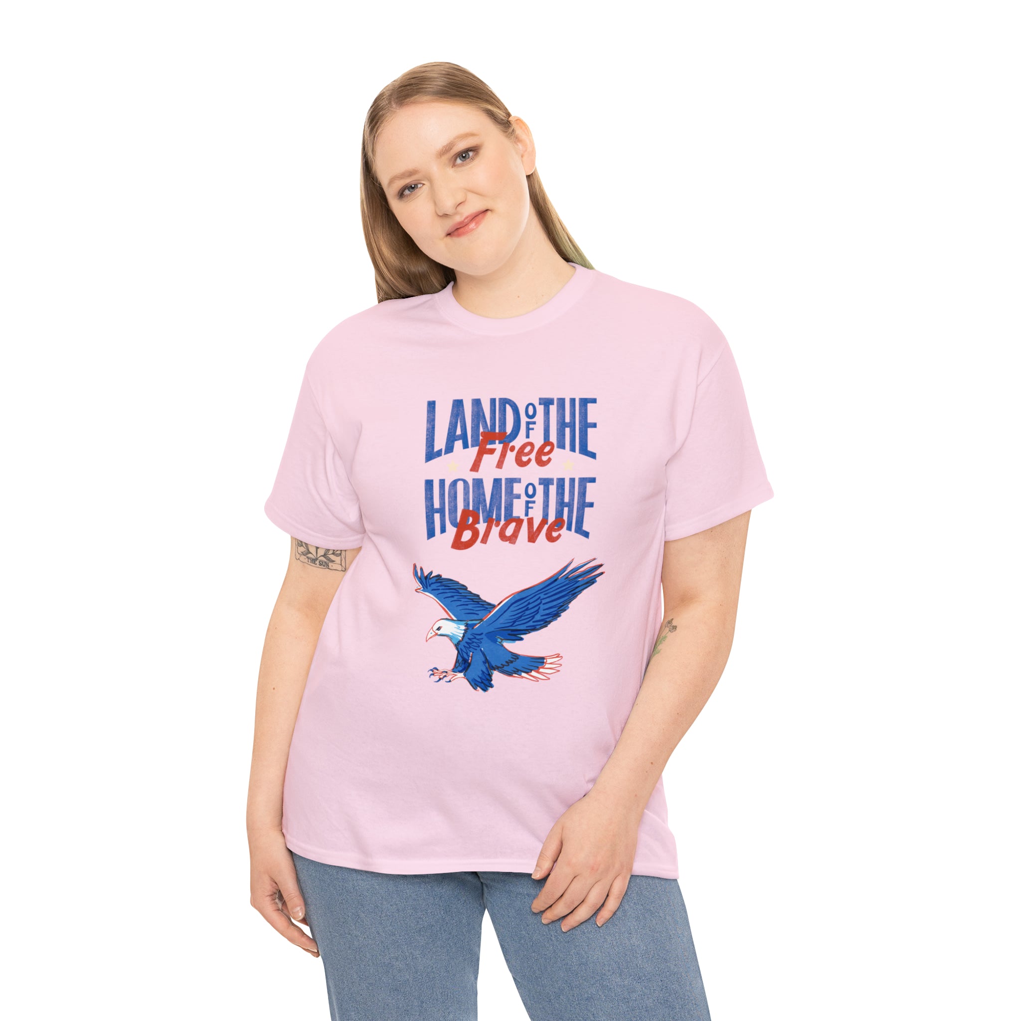 Land Of The Free Home Of The Brave Unisex Heavy Cotton Tee