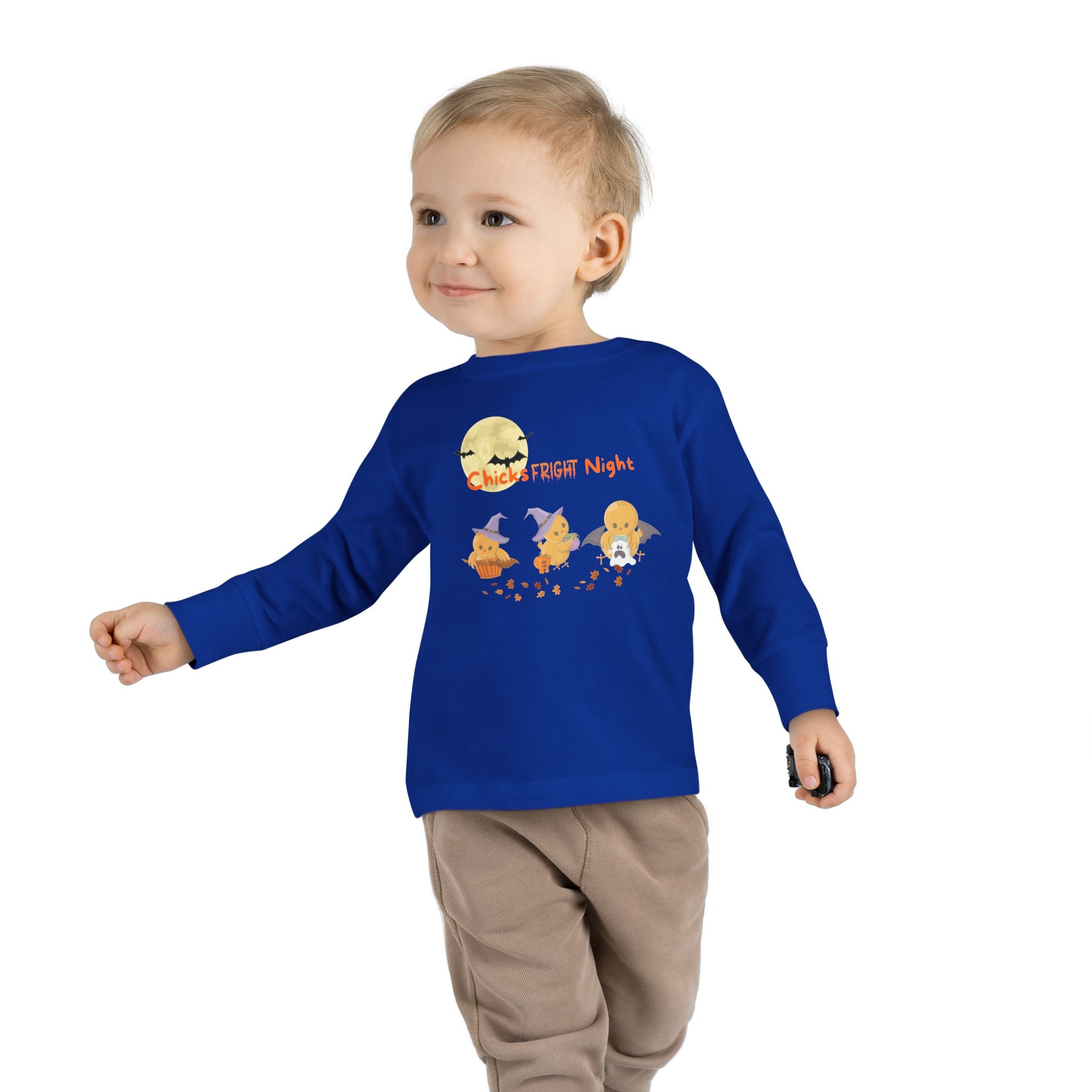 Chicks Fright Night Toddler Long Sleeve Tee