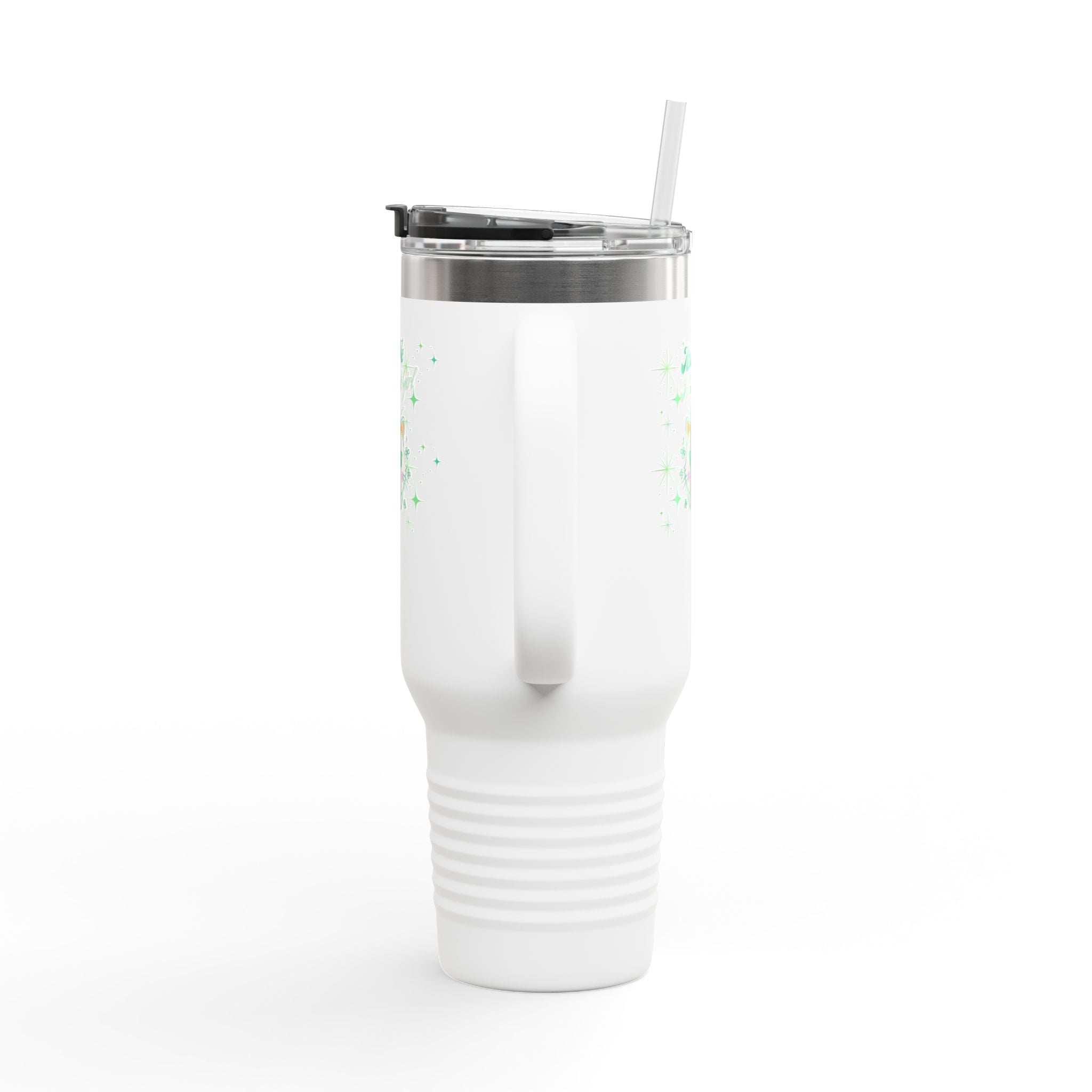 Kiss Me I'm Irish Cat Insulated Travel Mug - 40oz