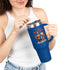Happy 4th of July Teddy Bear Couple Insulated Travel Mug, 40oz