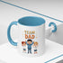 Team Dad Accent Coffee Mug