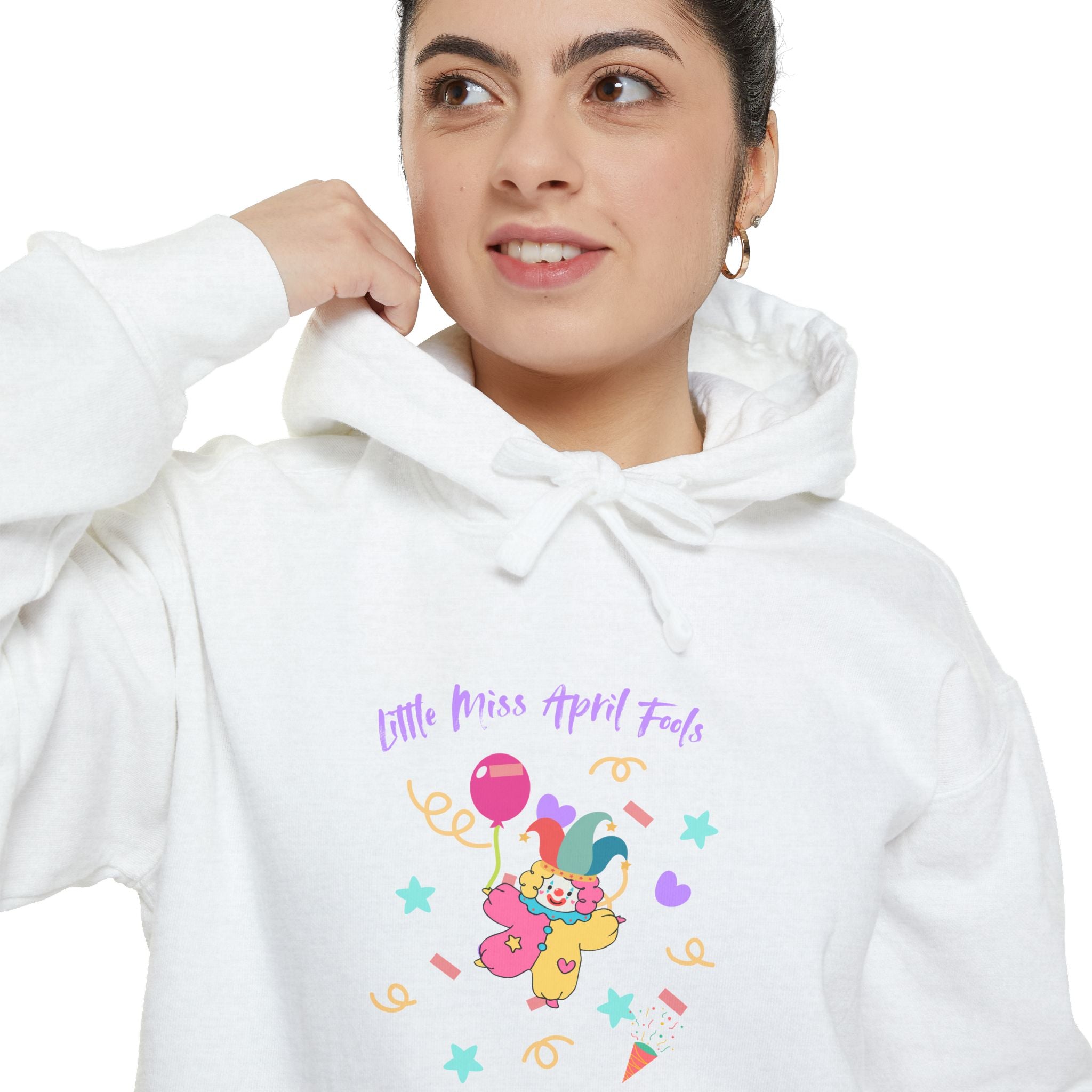 Little Miss April Fool's Day Fun Graphic Unisex Hoodie