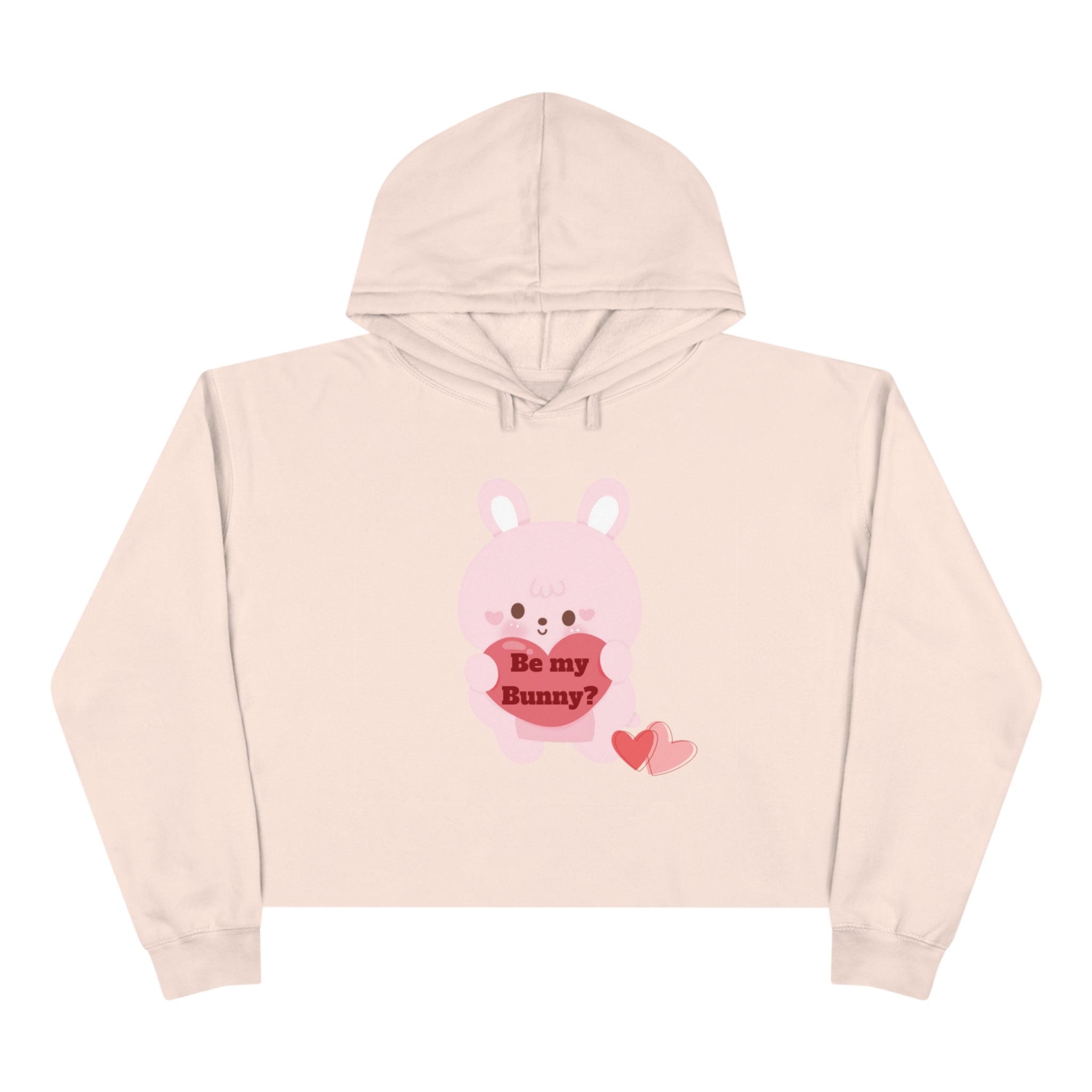 V-Day Bunny Crop Hoodie