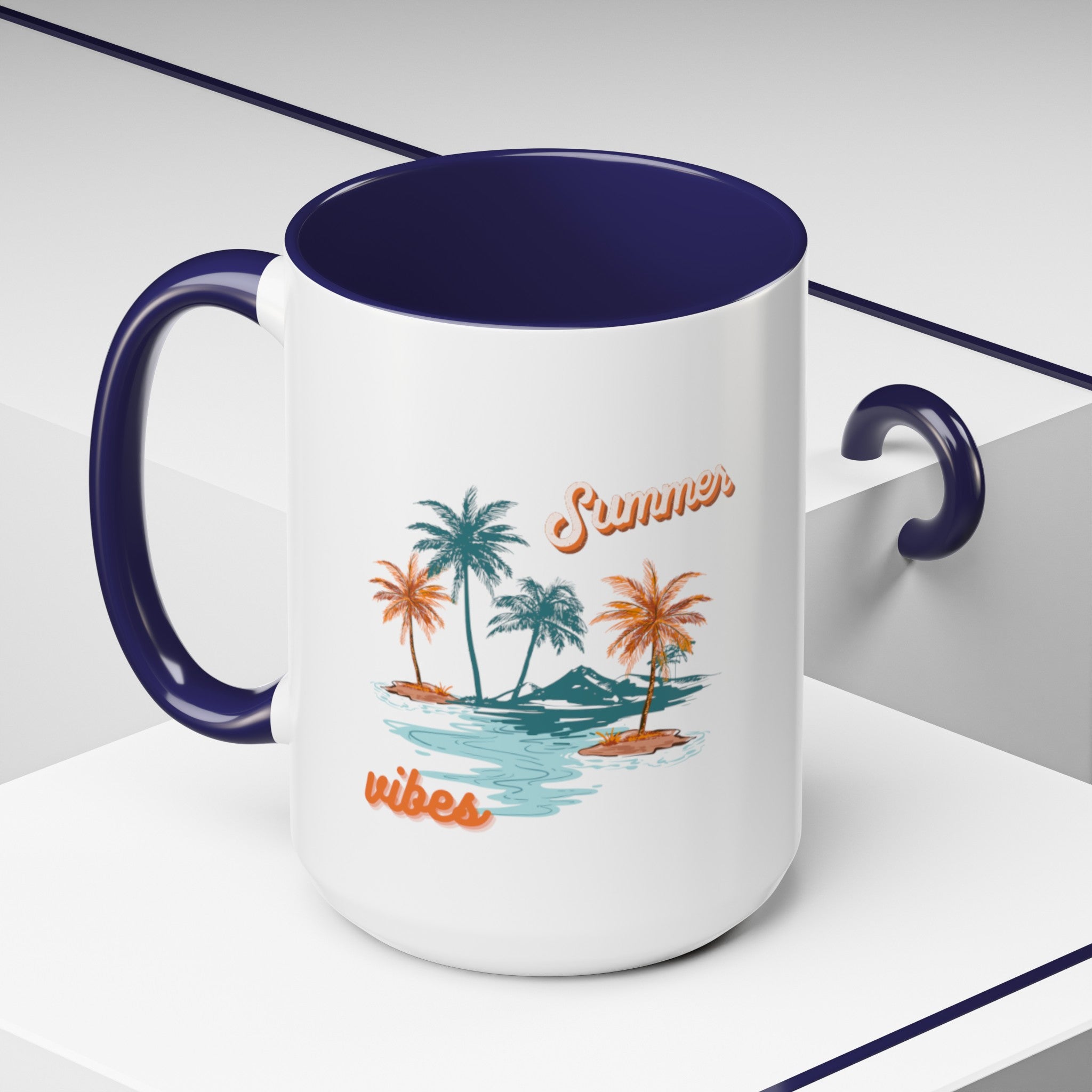 Summer Season Vibes Accent Coffee Mug (11, 15oz)