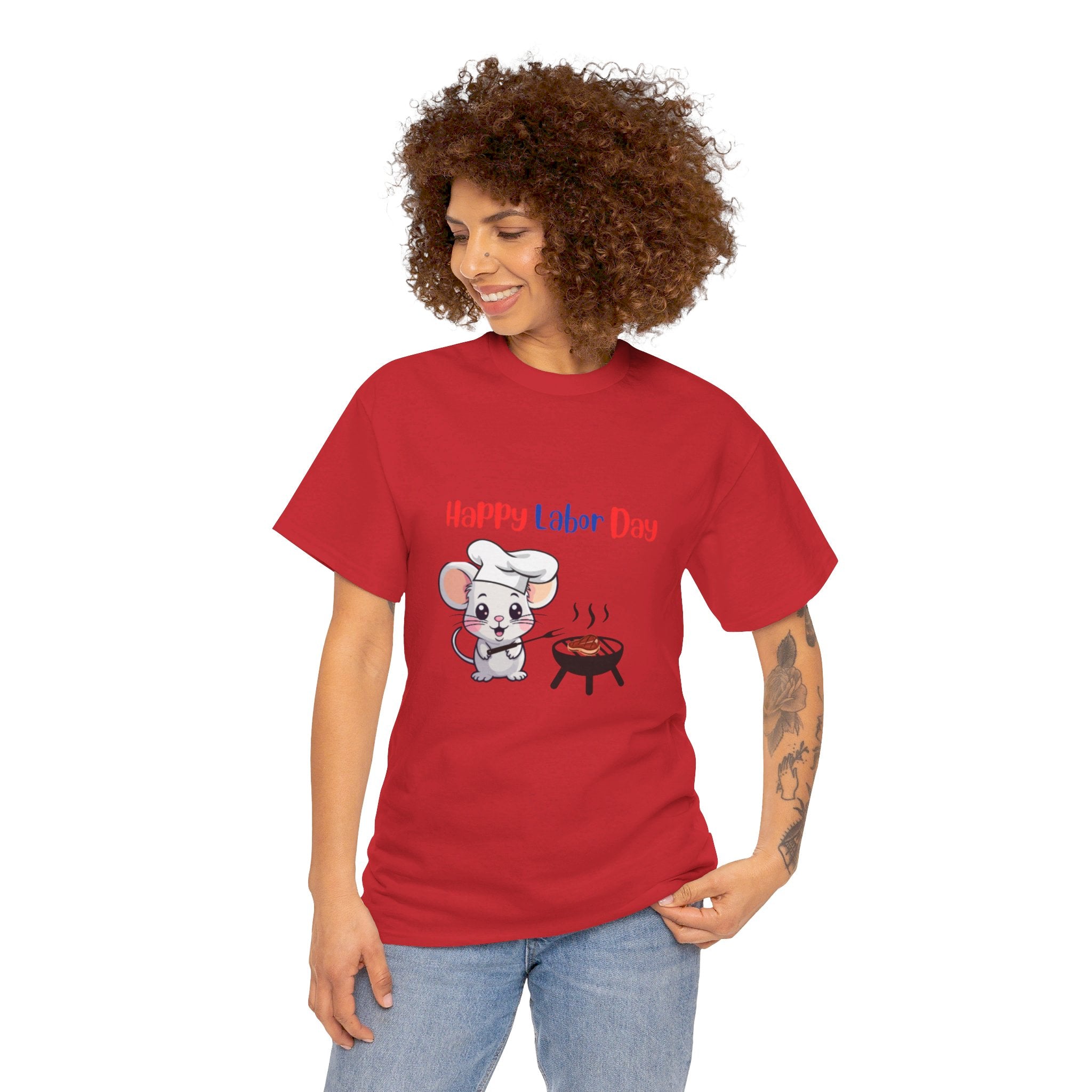 Labor Day Cookout Unisex Heavy Cotton Tee