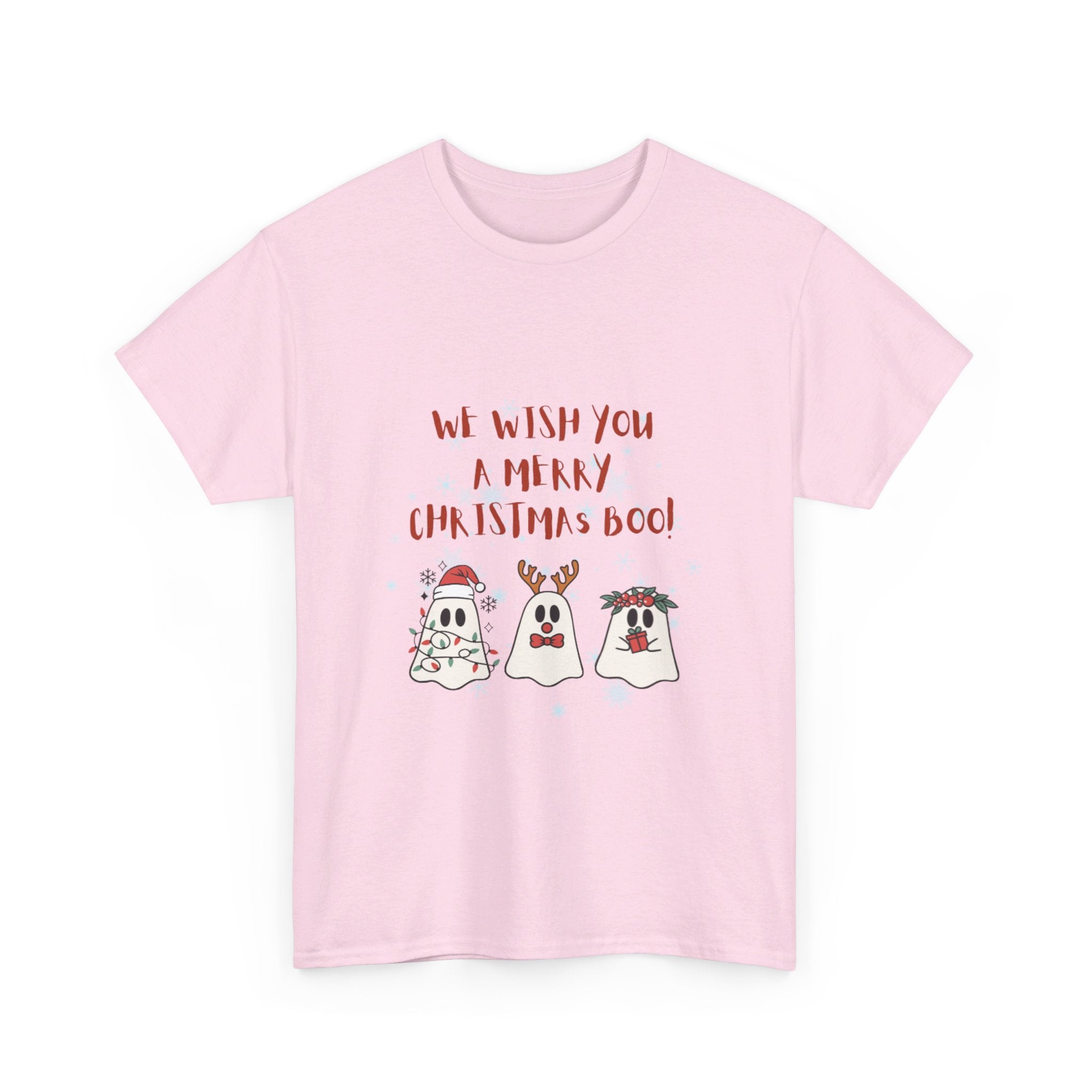 We Wish You A Merry Christmas Boo Unisex Heavy Cotton Tee