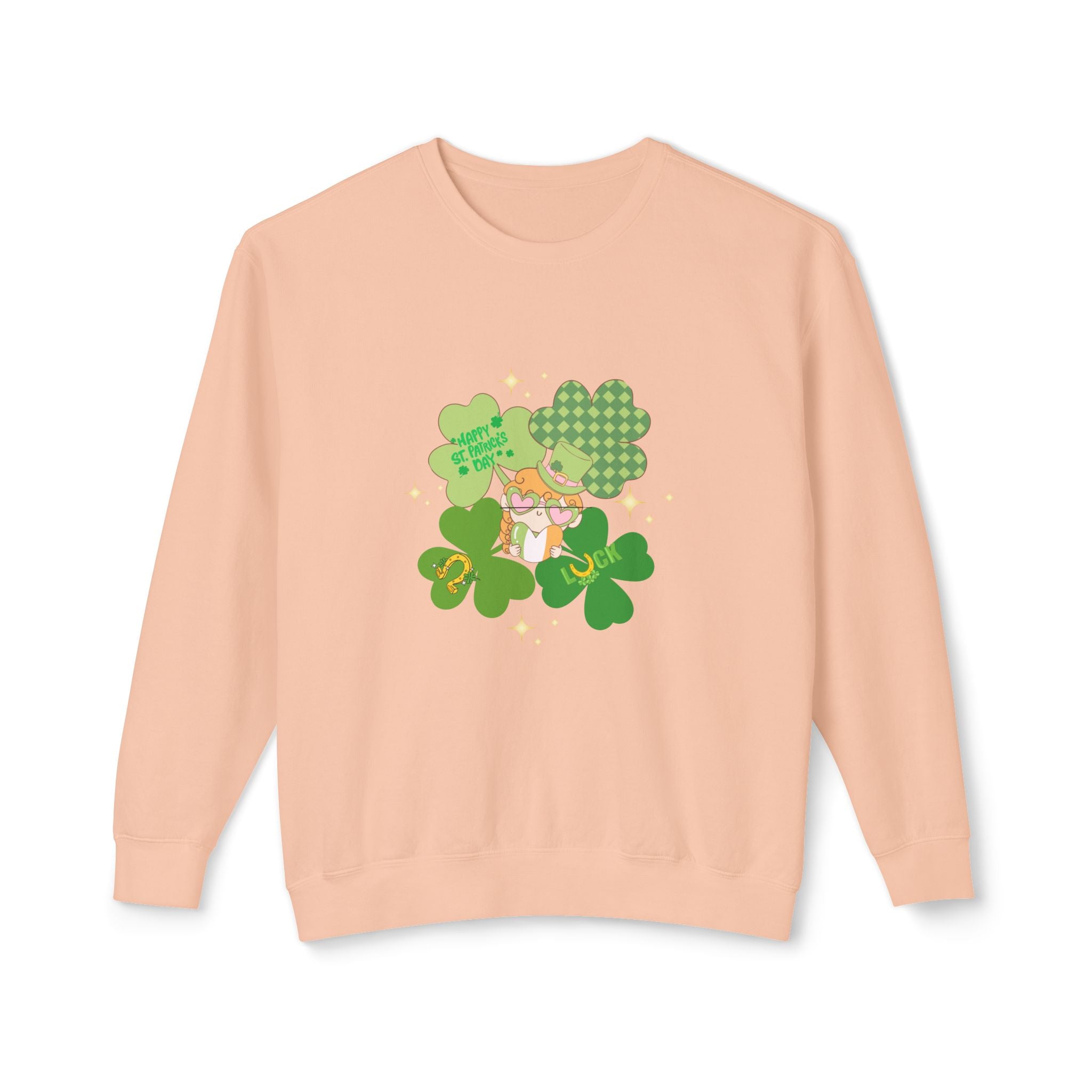 Retro St. Paddy's Day Lightweight Crewneck Sweatshirt