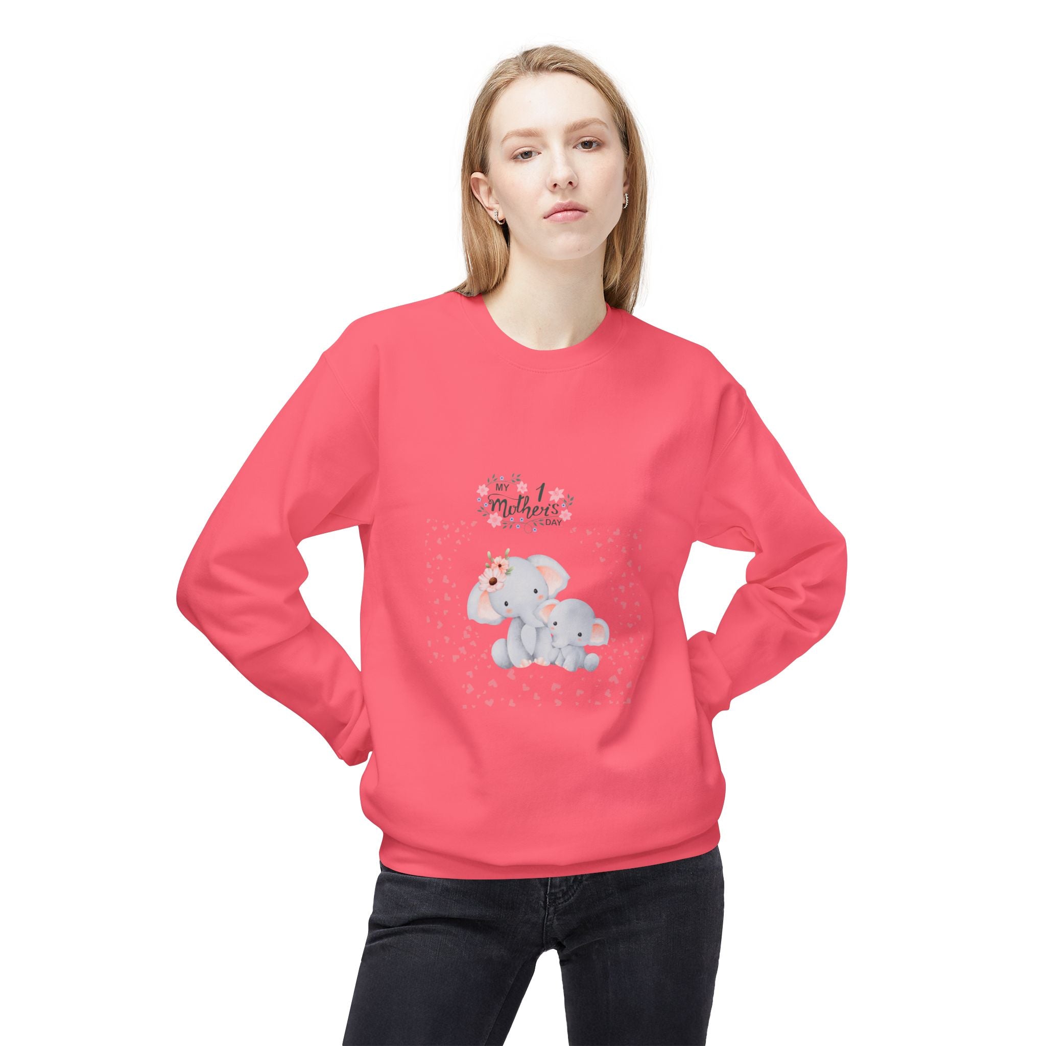 My 1st Mother's Day Fleece Crewneck Sweatshirt