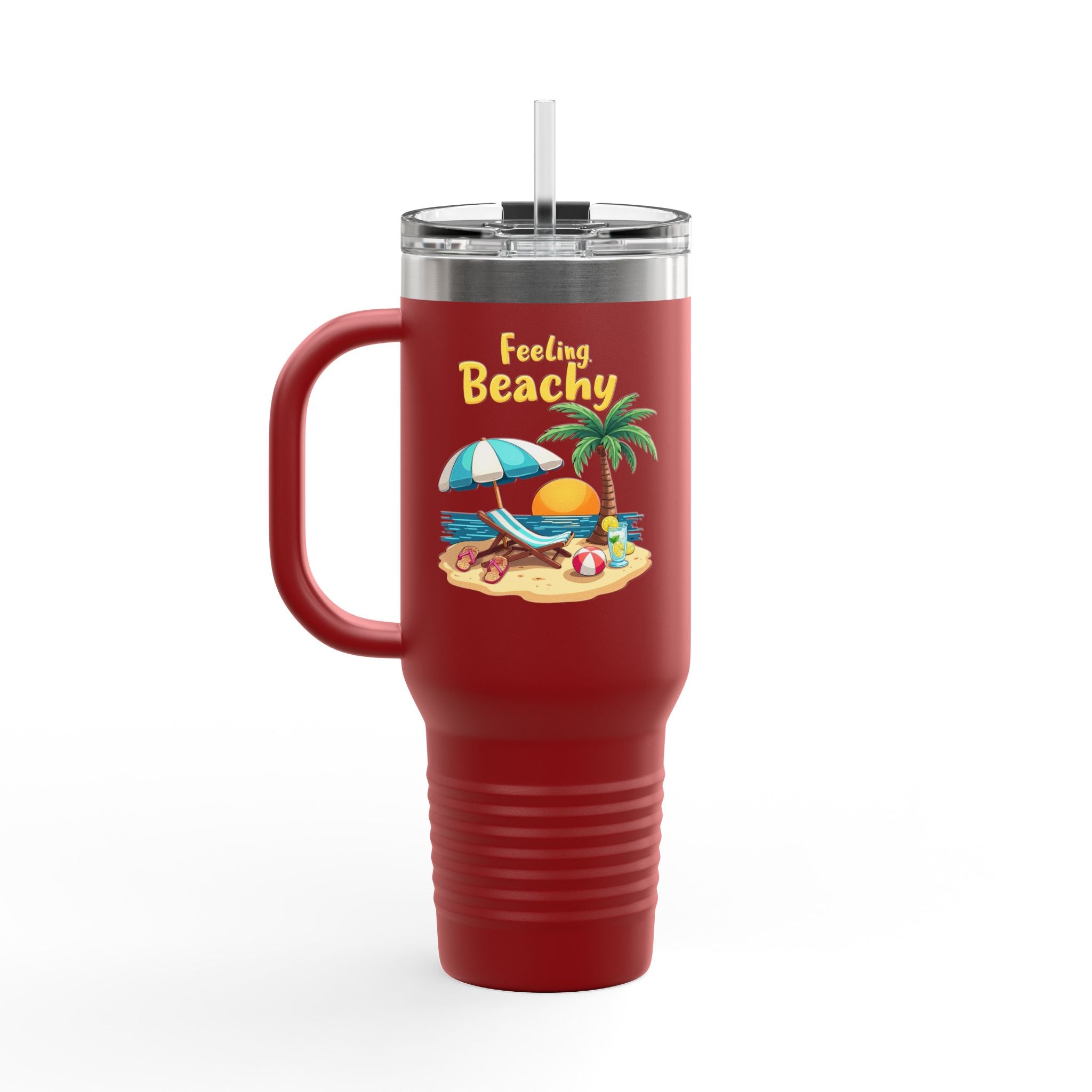 Feeling Beachy Insulated Travel Mug, 40oz