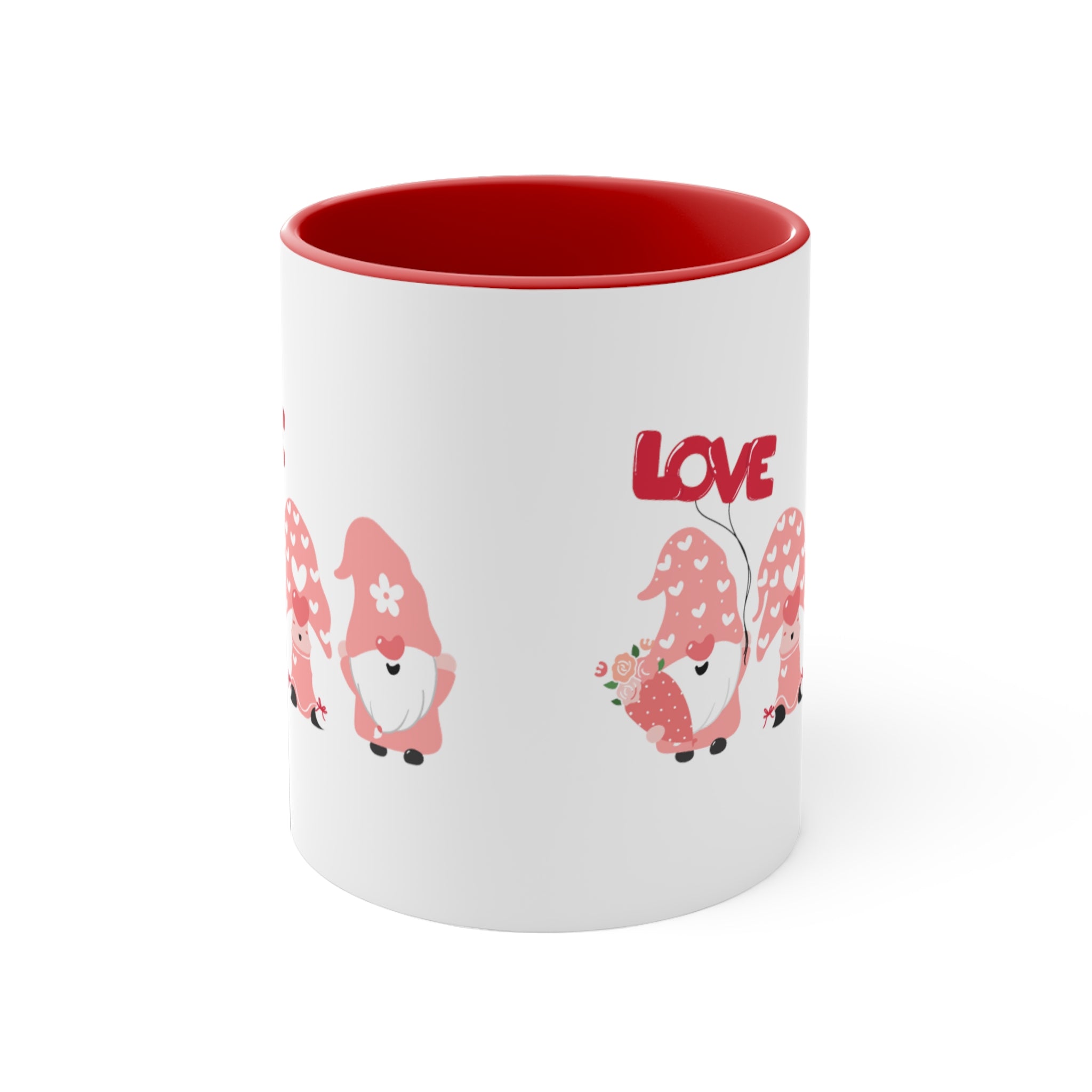 Love Gnome Day Accent Coffee Mug, 11oz