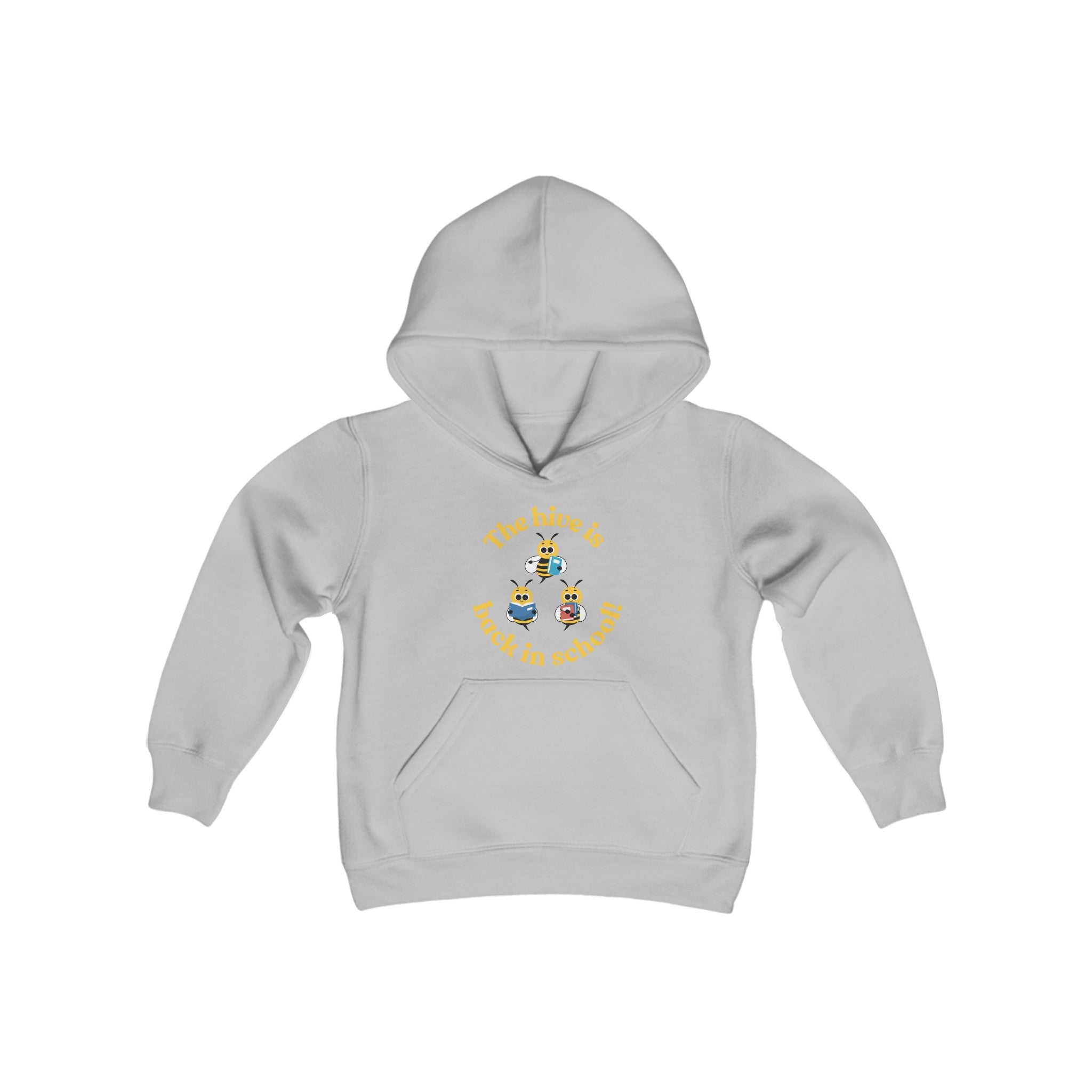 The Hive Is Back In School Youth Heavy Blend Hooded Sweatshirt