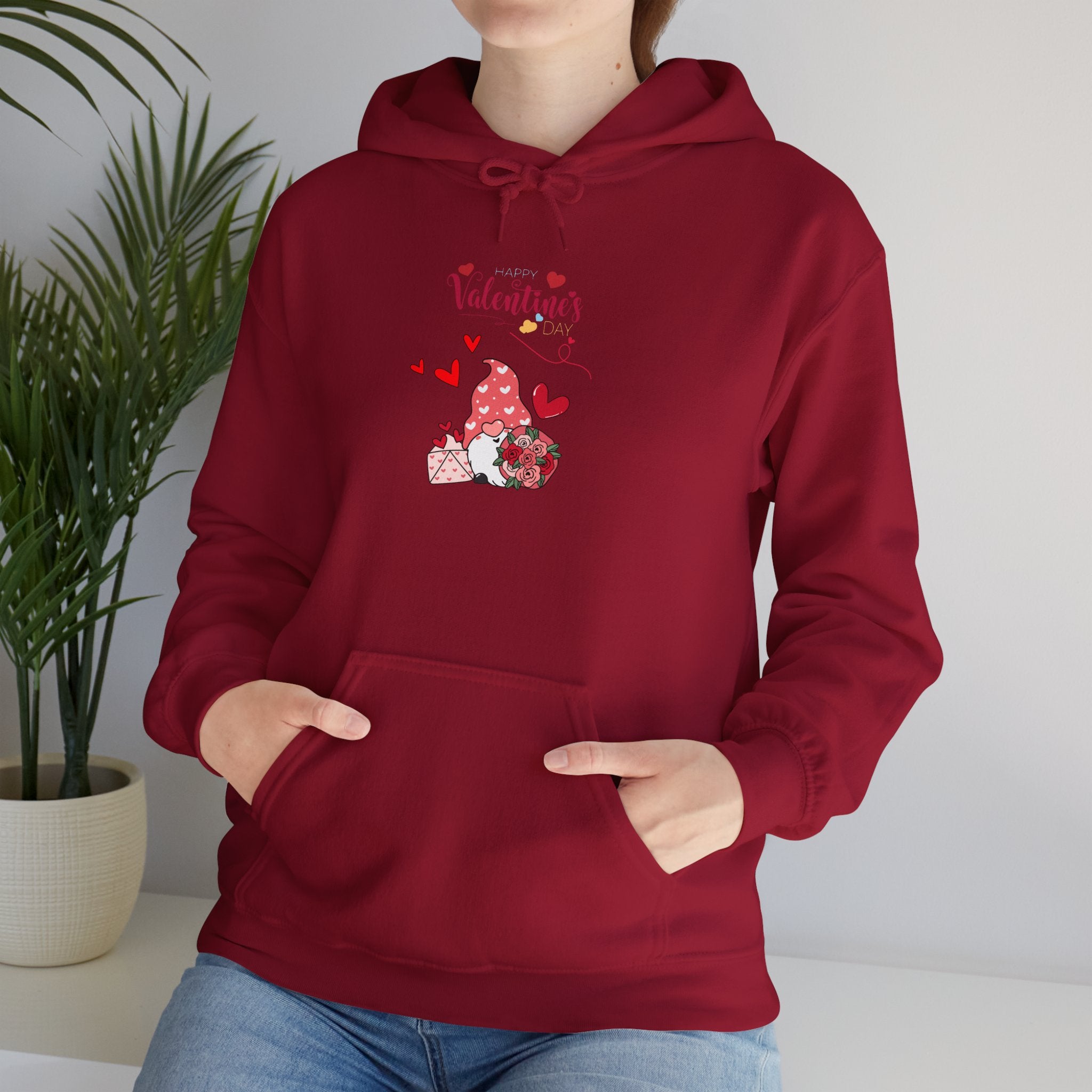 Gnome Valentine's Day Unisex Heavy Blend™ Hooded Sweatshirt