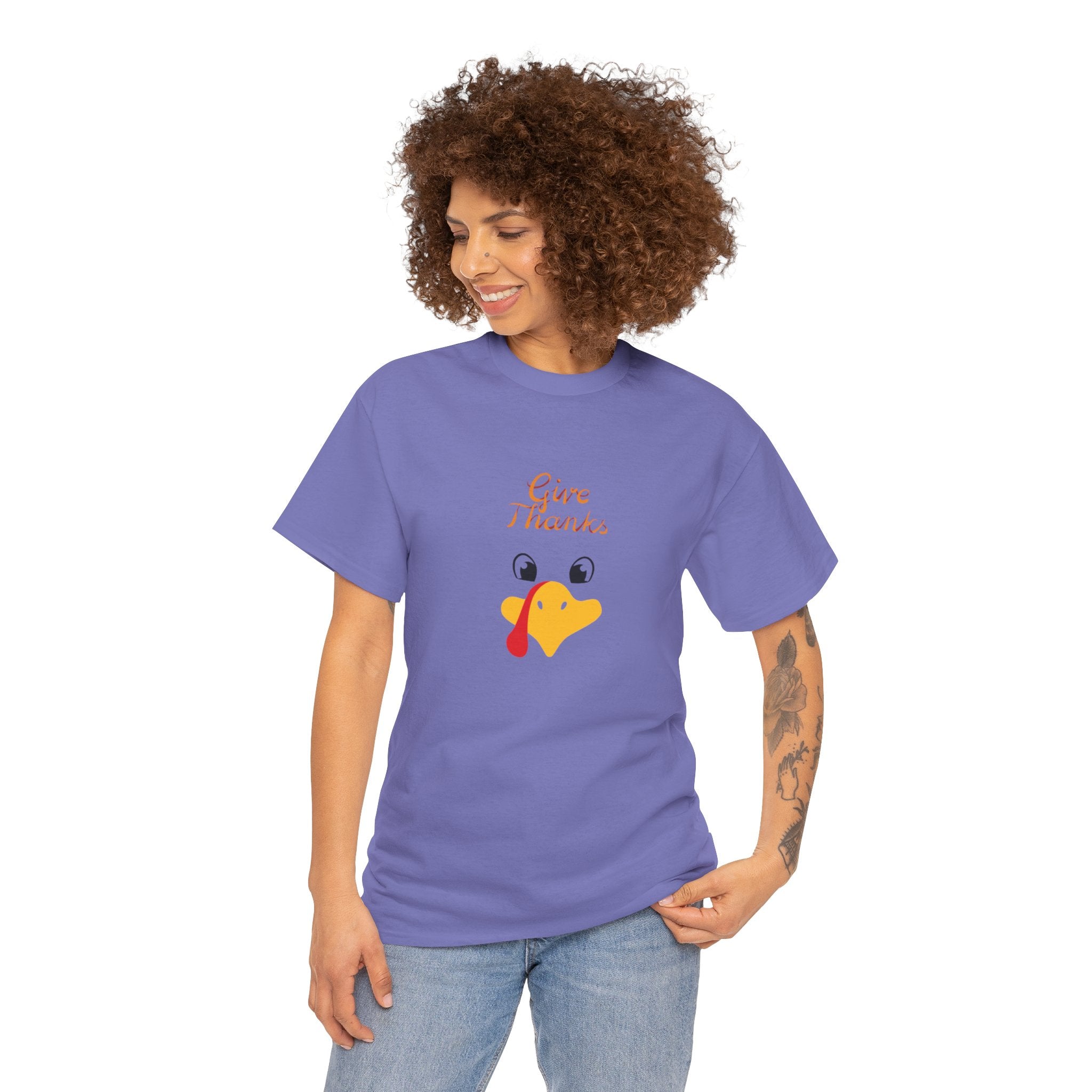 Give Thanks Unisex Heavy Cotton Tee