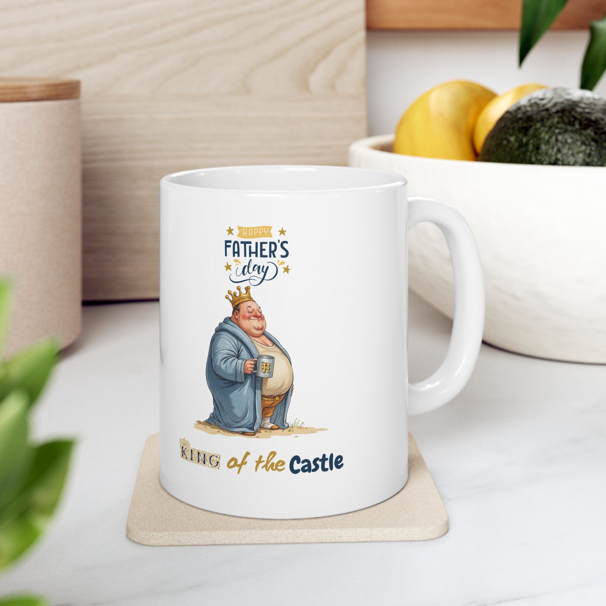 Father's Day King of the Castle Mug 11-15 Oz
