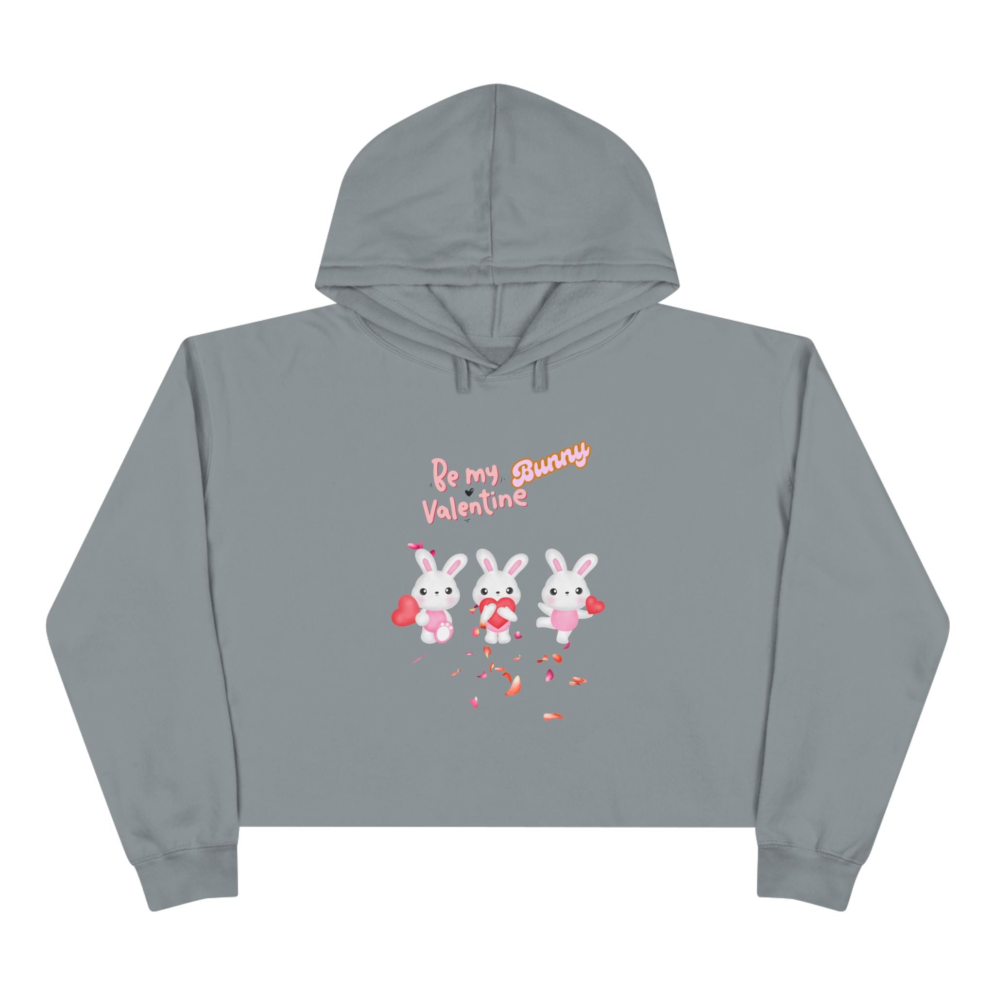 My Bunny Valentine Crop Hoodie