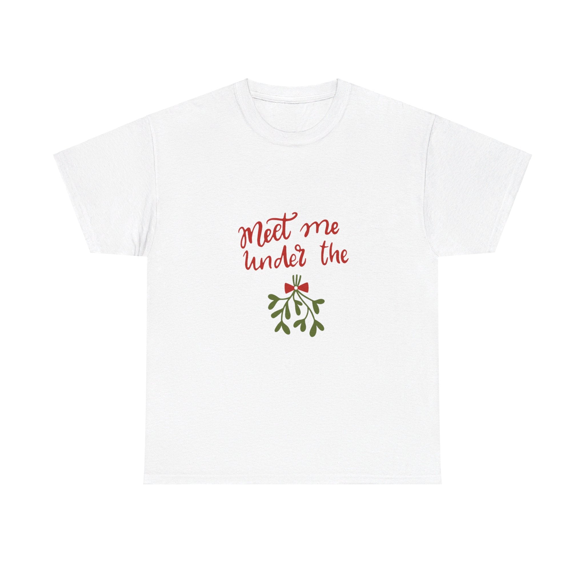 Meet Me Under The Mistletoe Unisex Heavy Cotton Tee