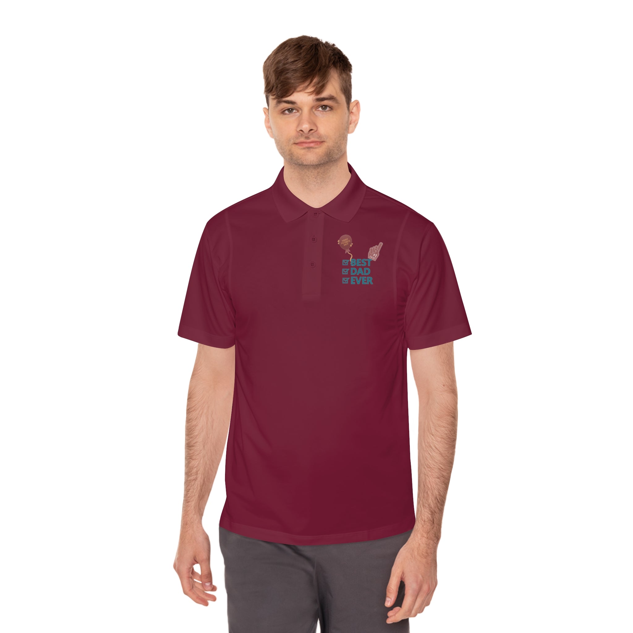 Best Dad Ever Men's Sport Polo Shirt