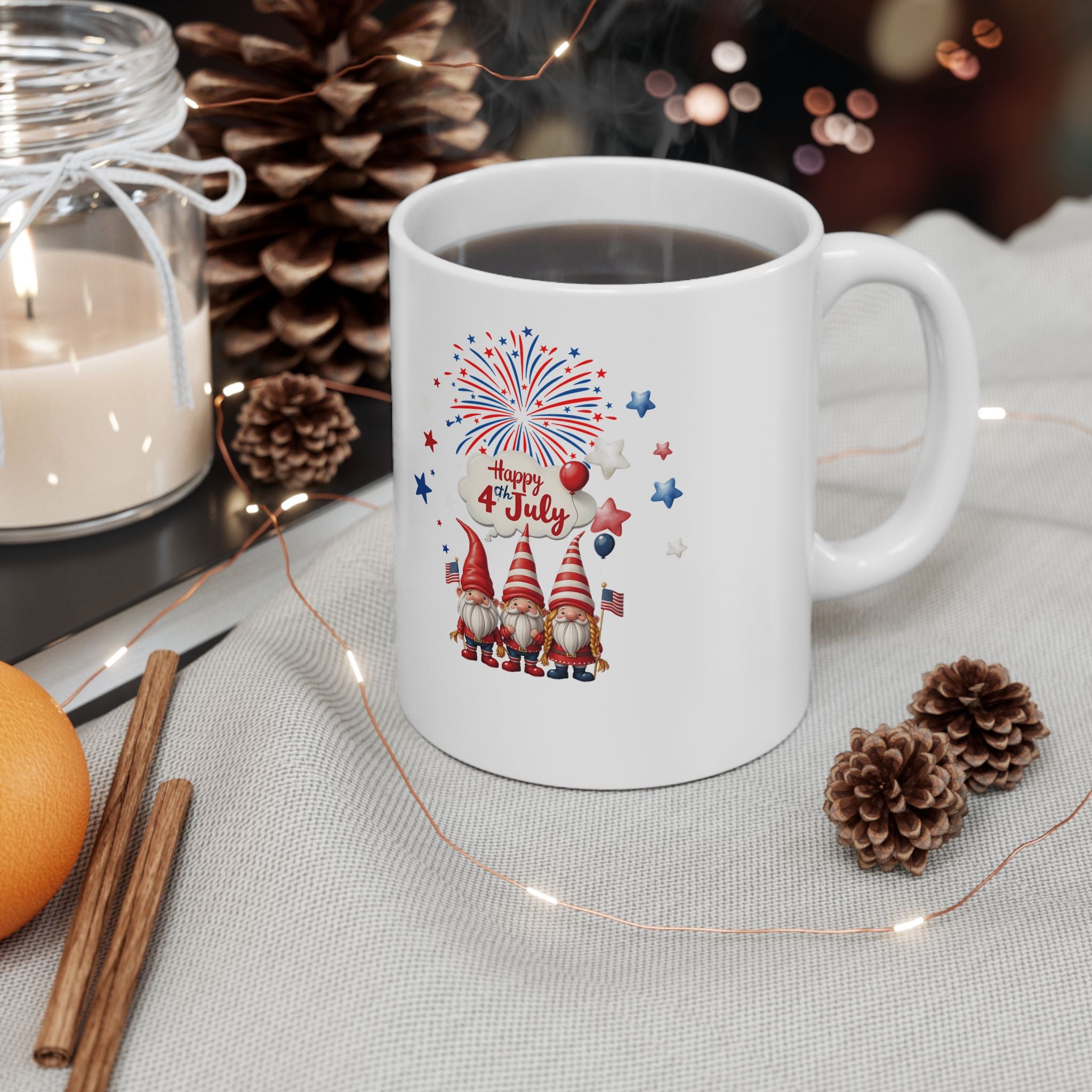 Gnome 4th of July Mug