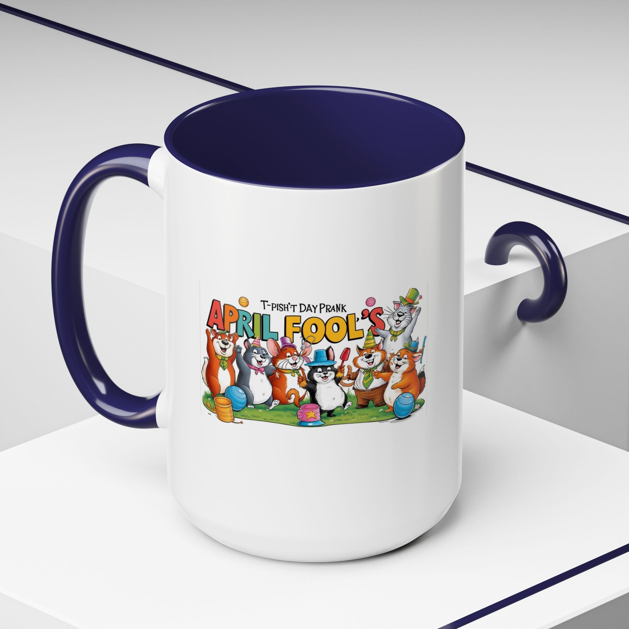T-Pish'-T Day Prank Accent Coffee Mug