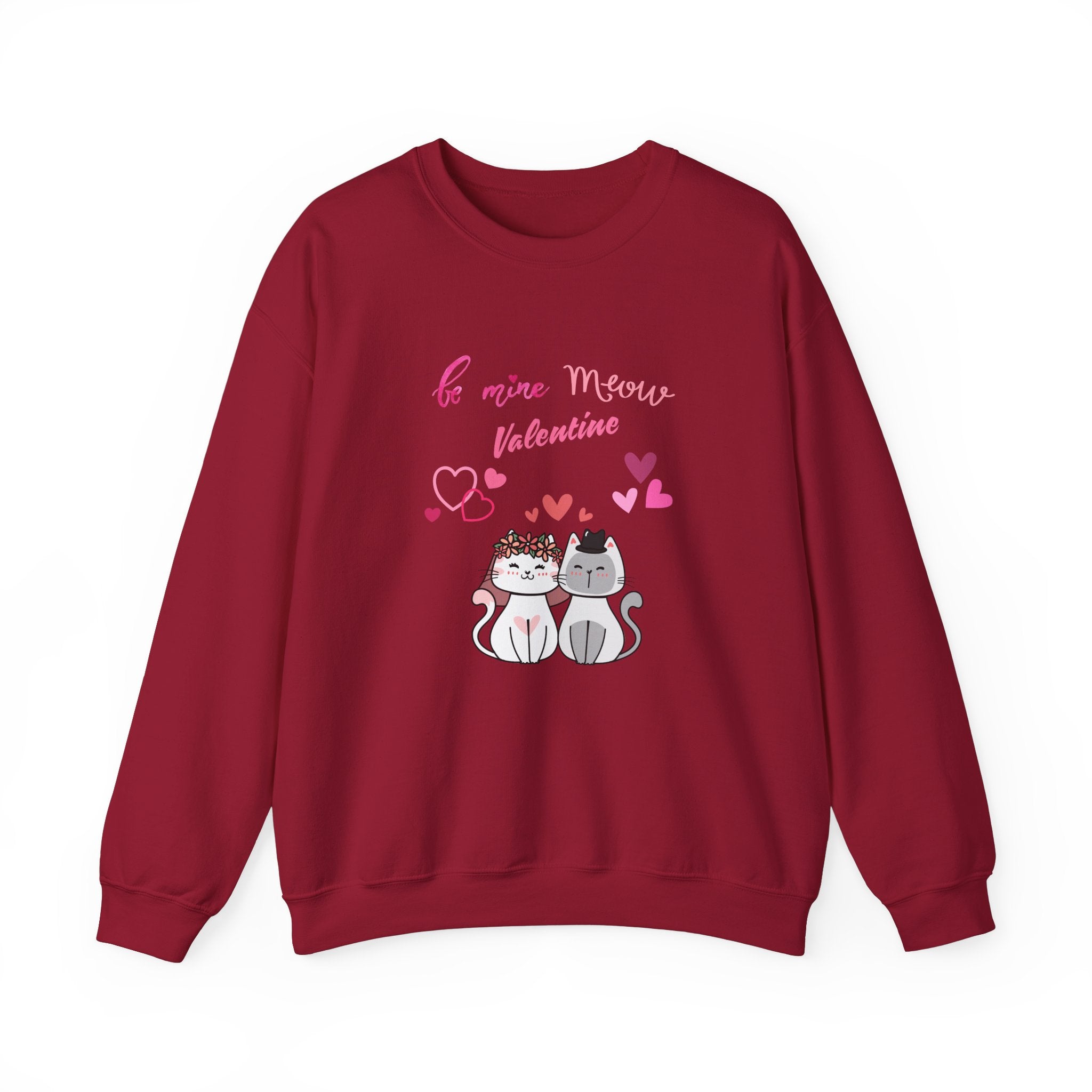 Meow Valentine's Day Unisex Heavy Blend™ Crewneck Sweatshirt