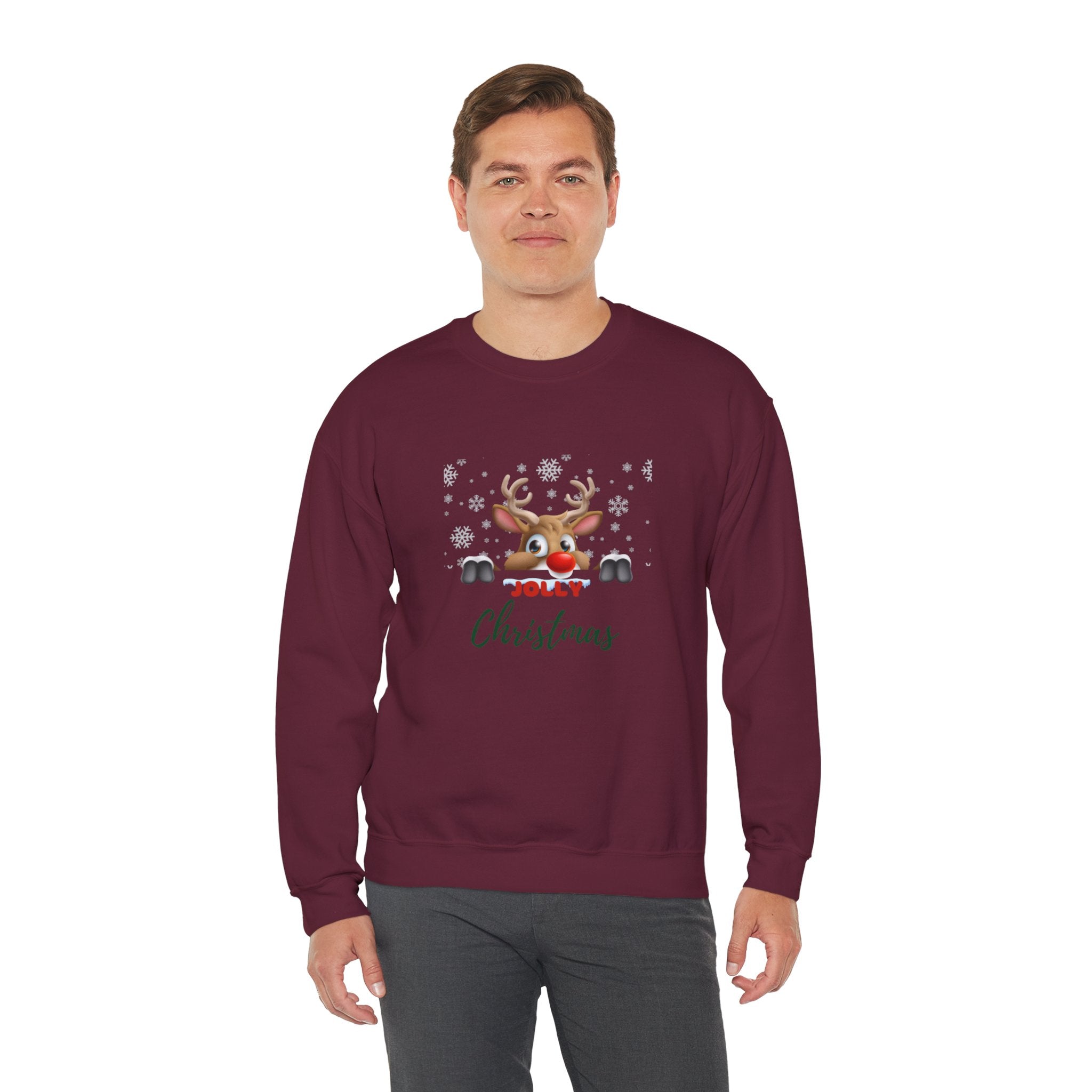 Jolly Christmas Unisex Heavy Blend™ Crewneck Sweatshirt