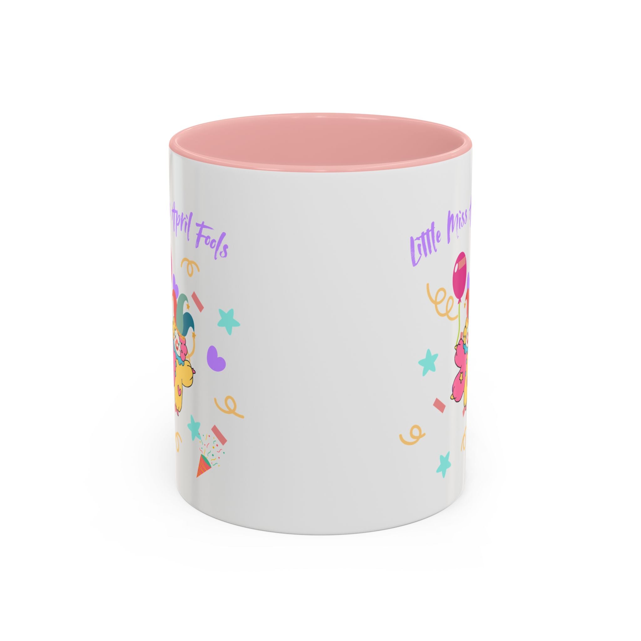 Little Miss April Fool's  Day Accent Coffee Mug - Fun & Whimsical 11oz/15oz