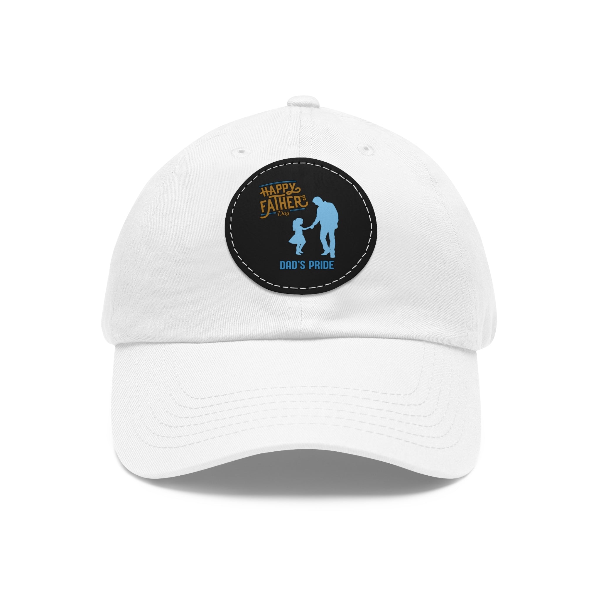 Dad's Pride Hat with Leather Patch (Round)