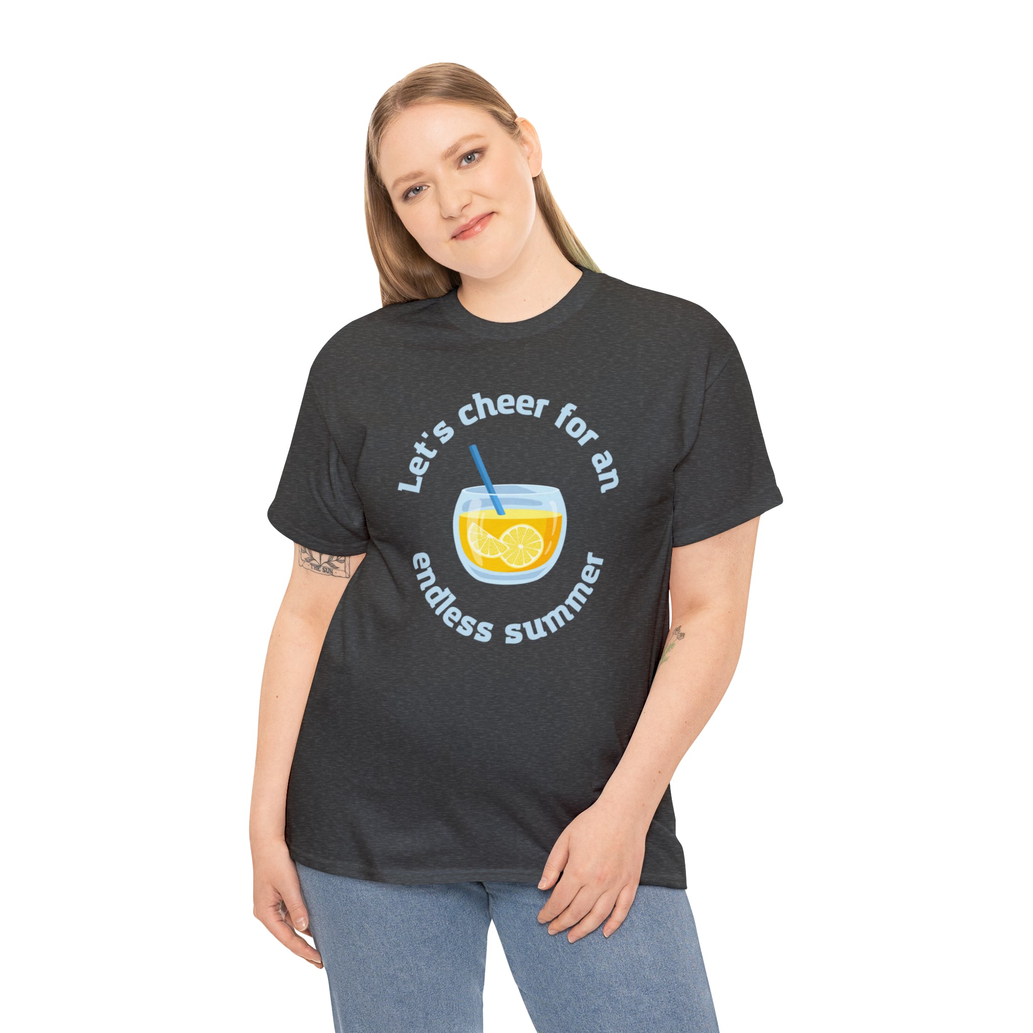 Let's Cheer For An Endless Summer Unisex Heavy Cotton Tee