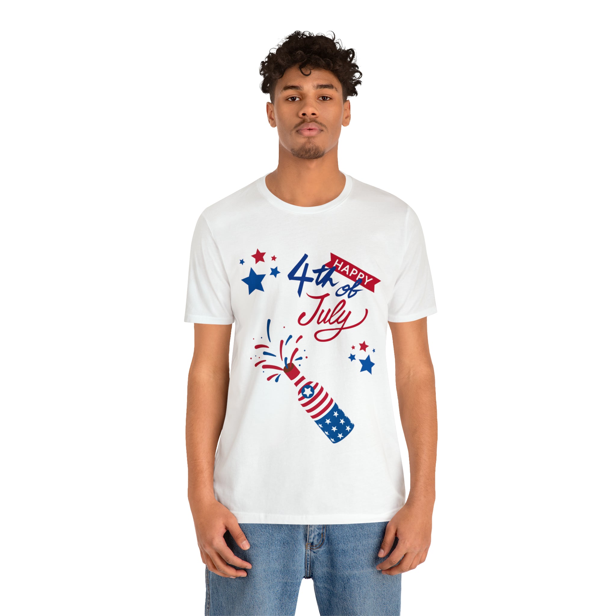 Happy 4th Of July Celebration Unisex Jersey Short Sleeve Tee