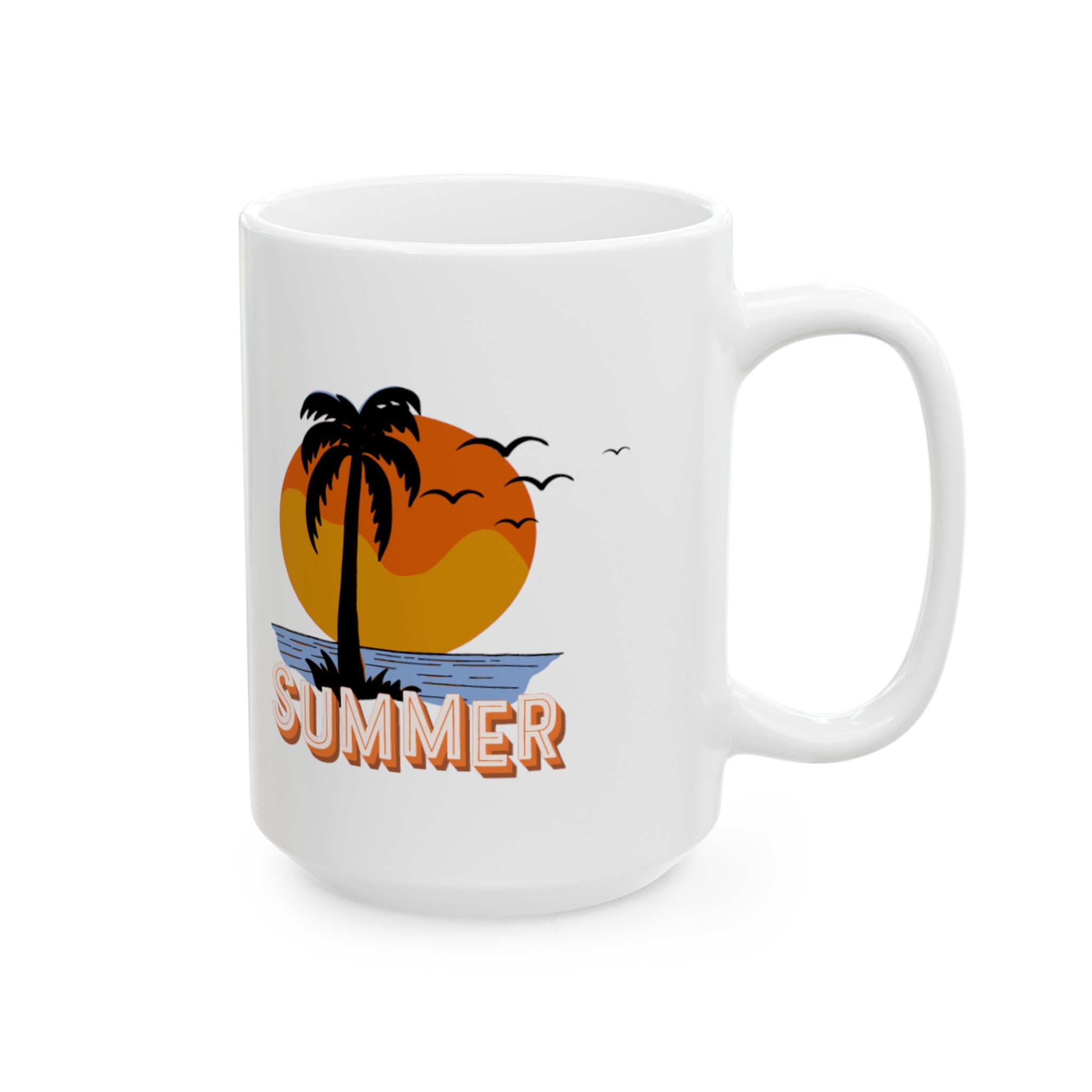 Summer Sunset Ceramic Mug, (11oz, 15oz)