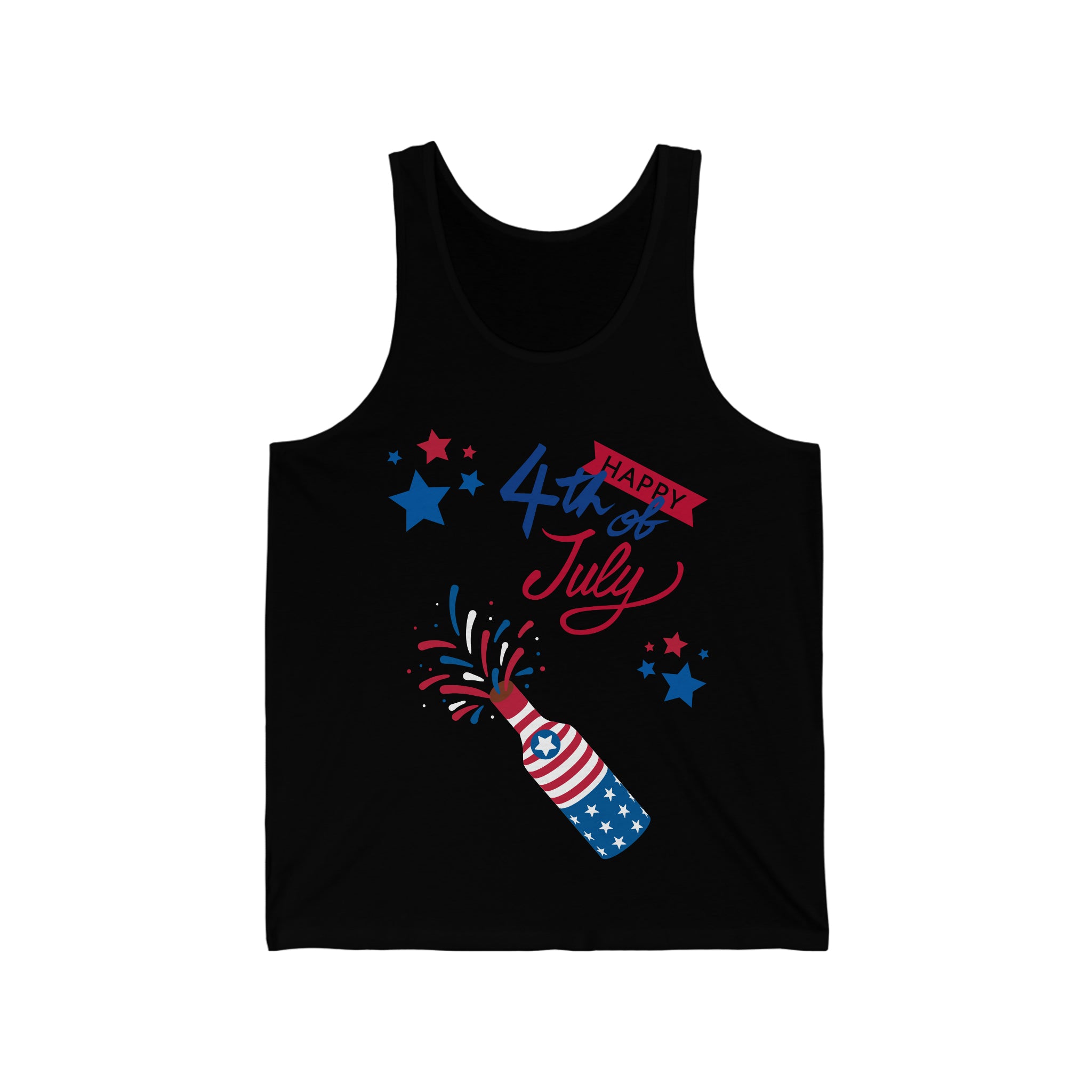 Happy 4th Of July Celebration Unisex Jersey Tank