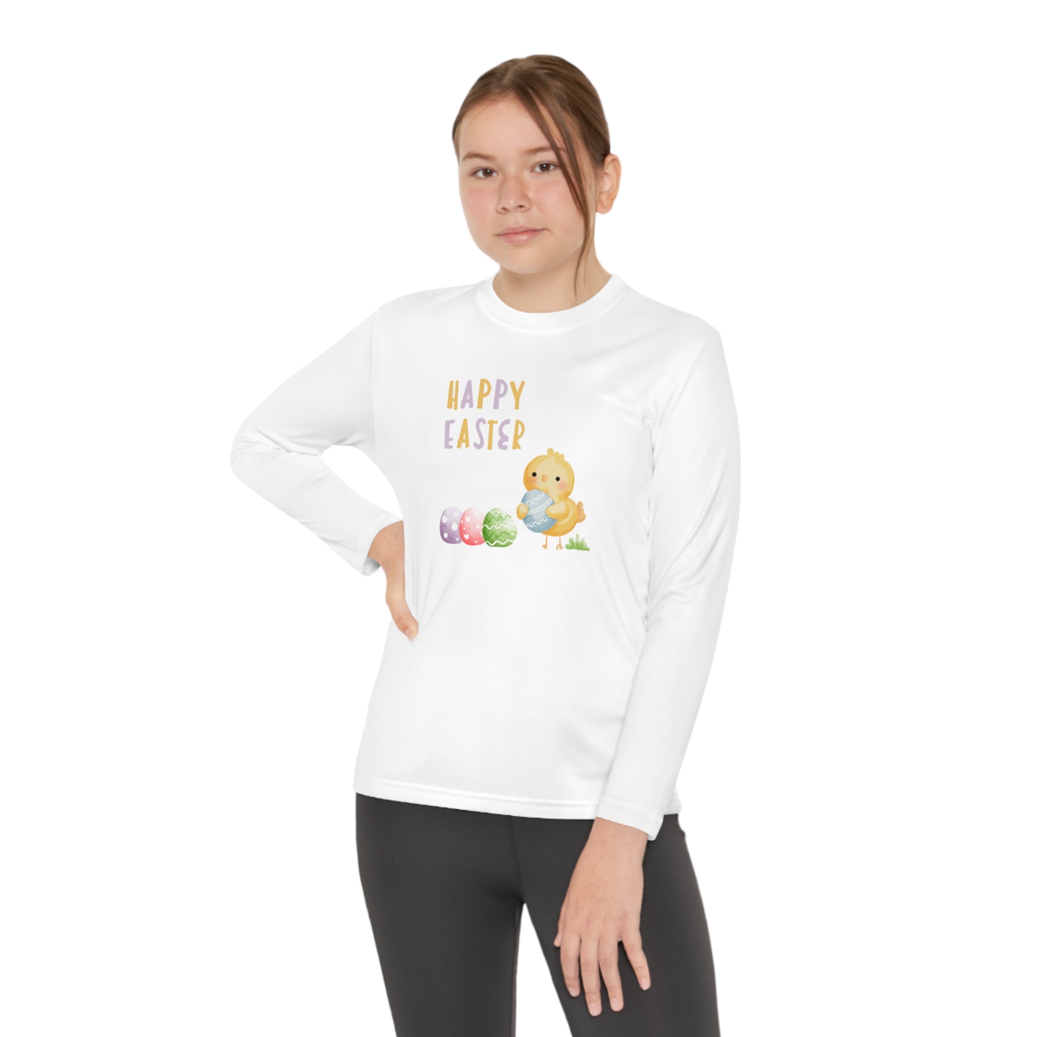 Wishing You A Happy Easter Youth Long Sleeve Competitor Tee