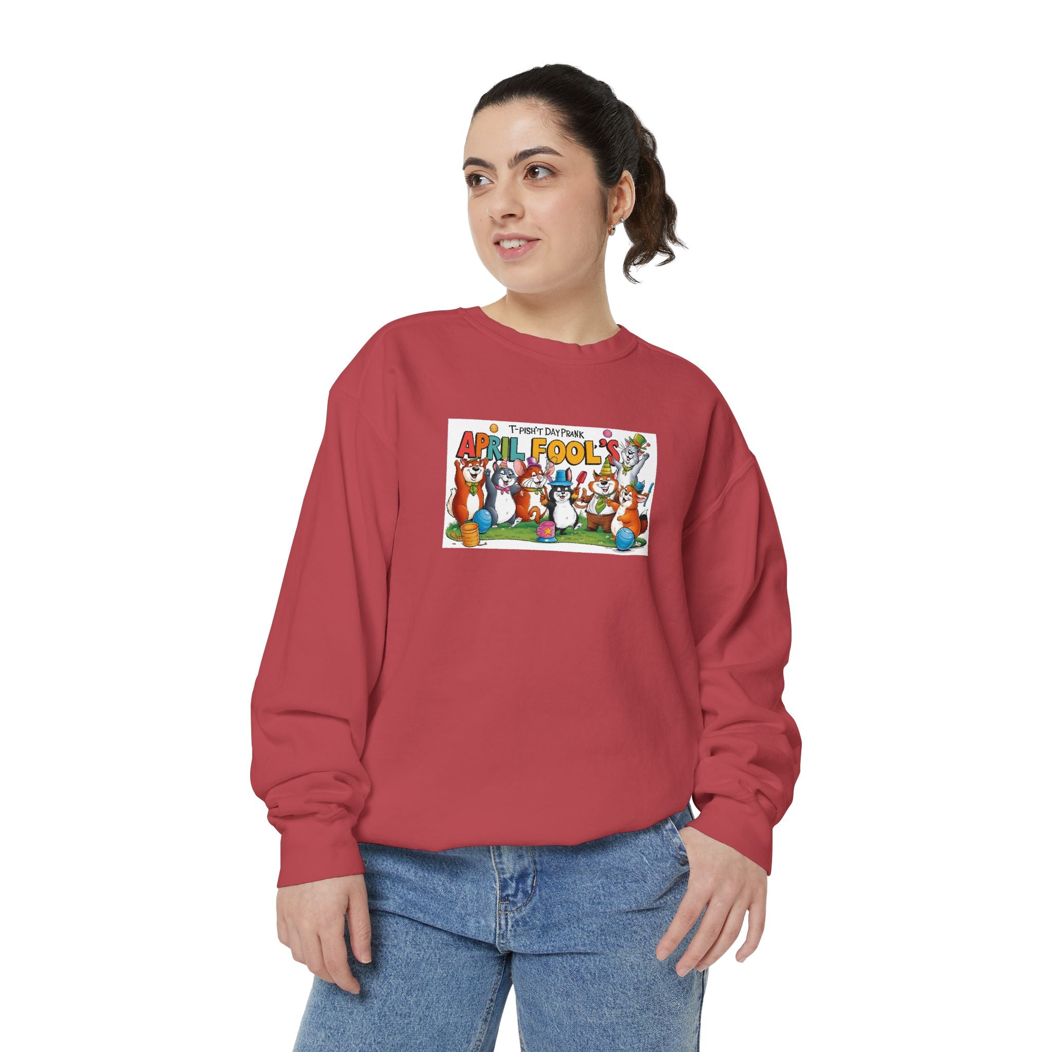 T-Pish'-T Day Prank Cartoon Sweatshirt