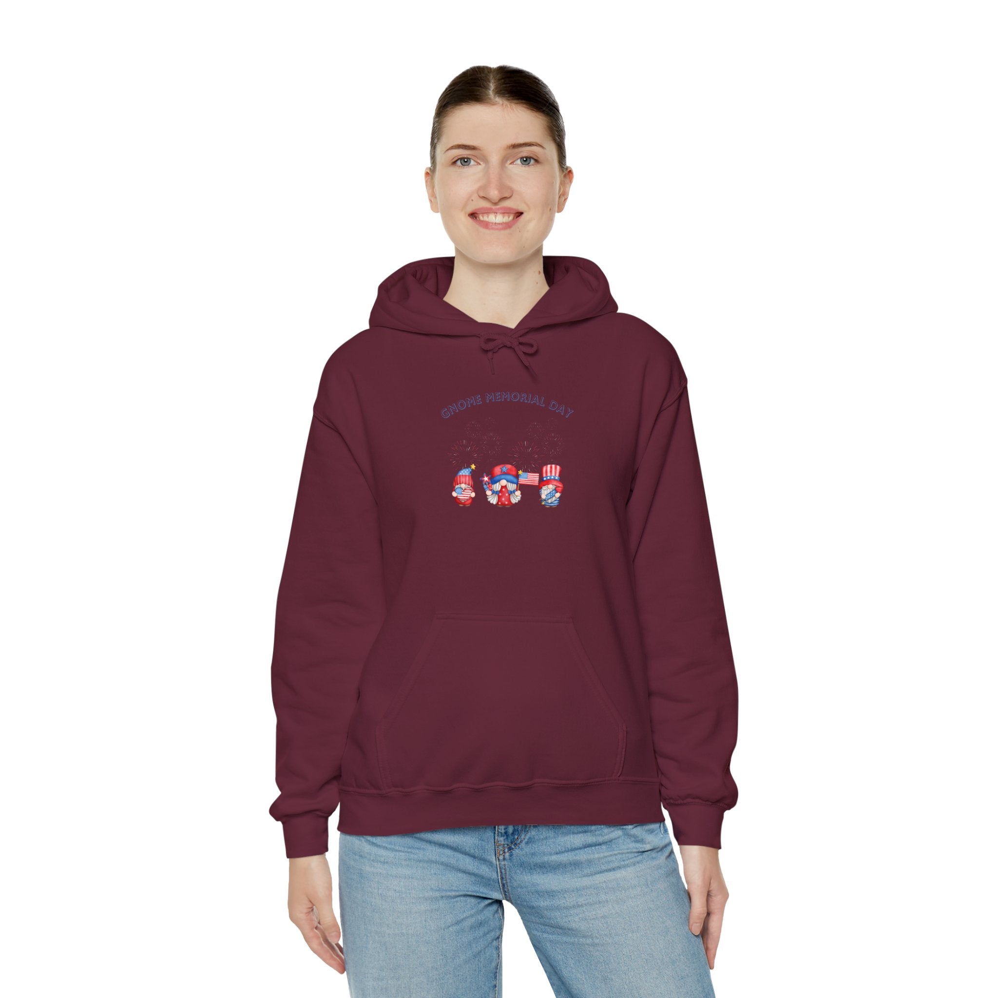 Gnome Memorial Day Hooded Sweatshirt