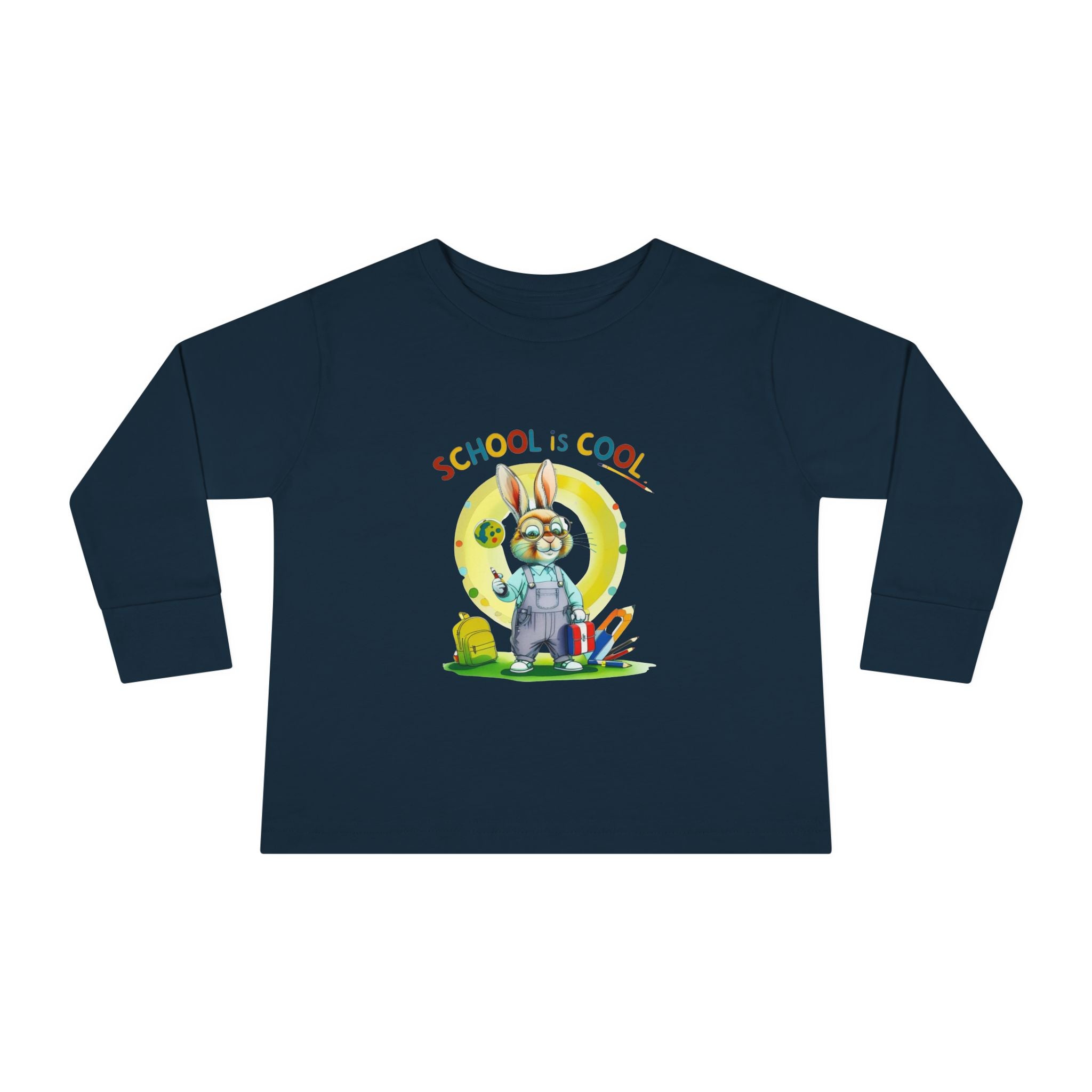 School is Cool Toddler Long Sleeve Tee