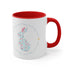 Happy Easter Rabbit Day Accent Coffee Mug, 11oz