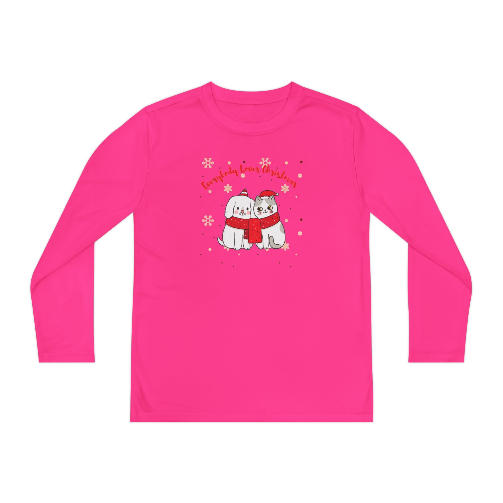 Everybody Loves Christmas Youth Long Sleeve Competitor Tee