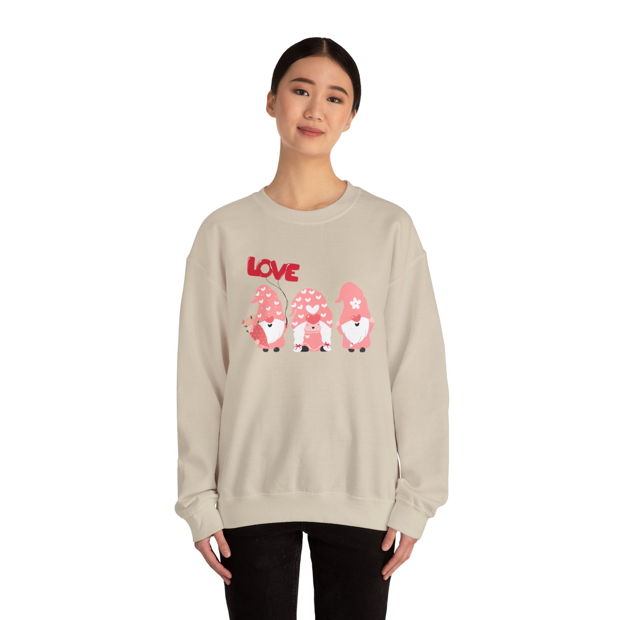 Love Gnome Day Unisex Heavy Blend™ Crewneck Sweatshirt