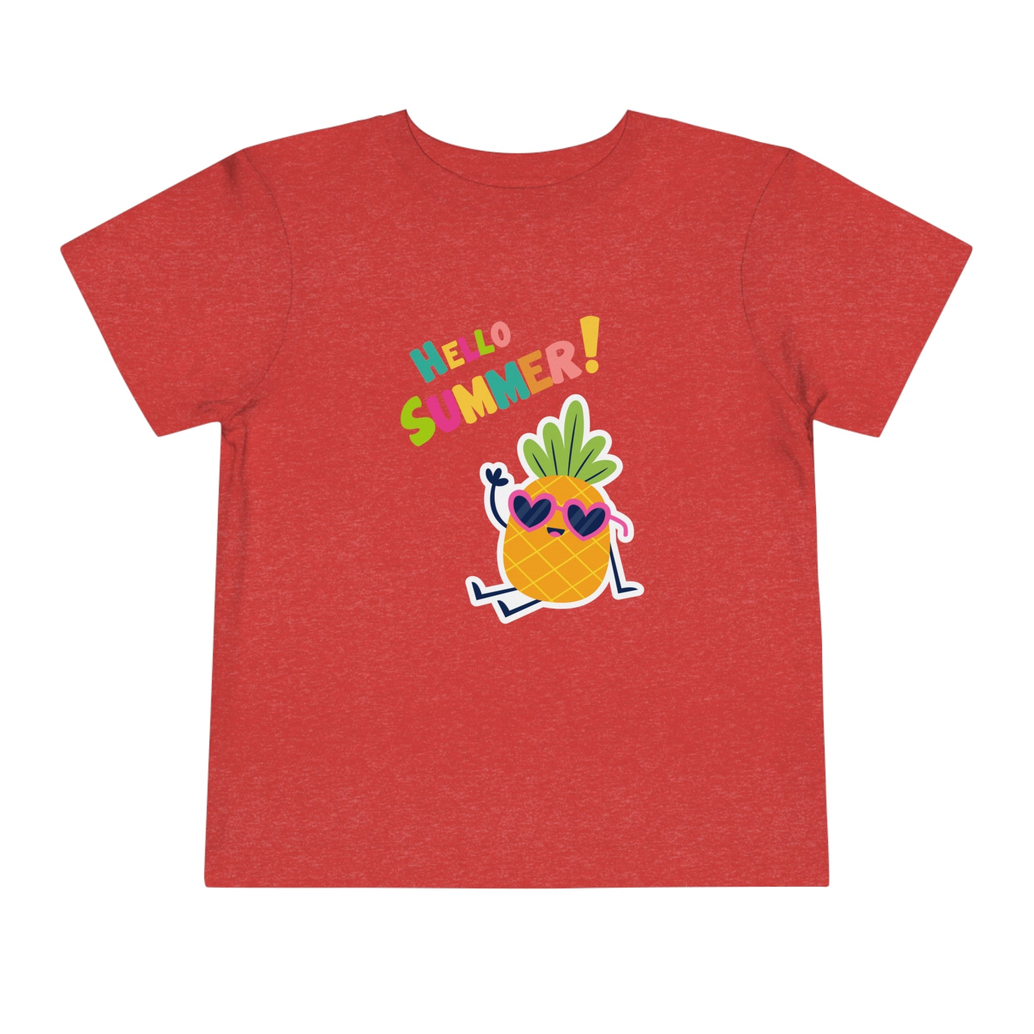 Hello Pineapple Summer Toddler Short Sleeve Tee