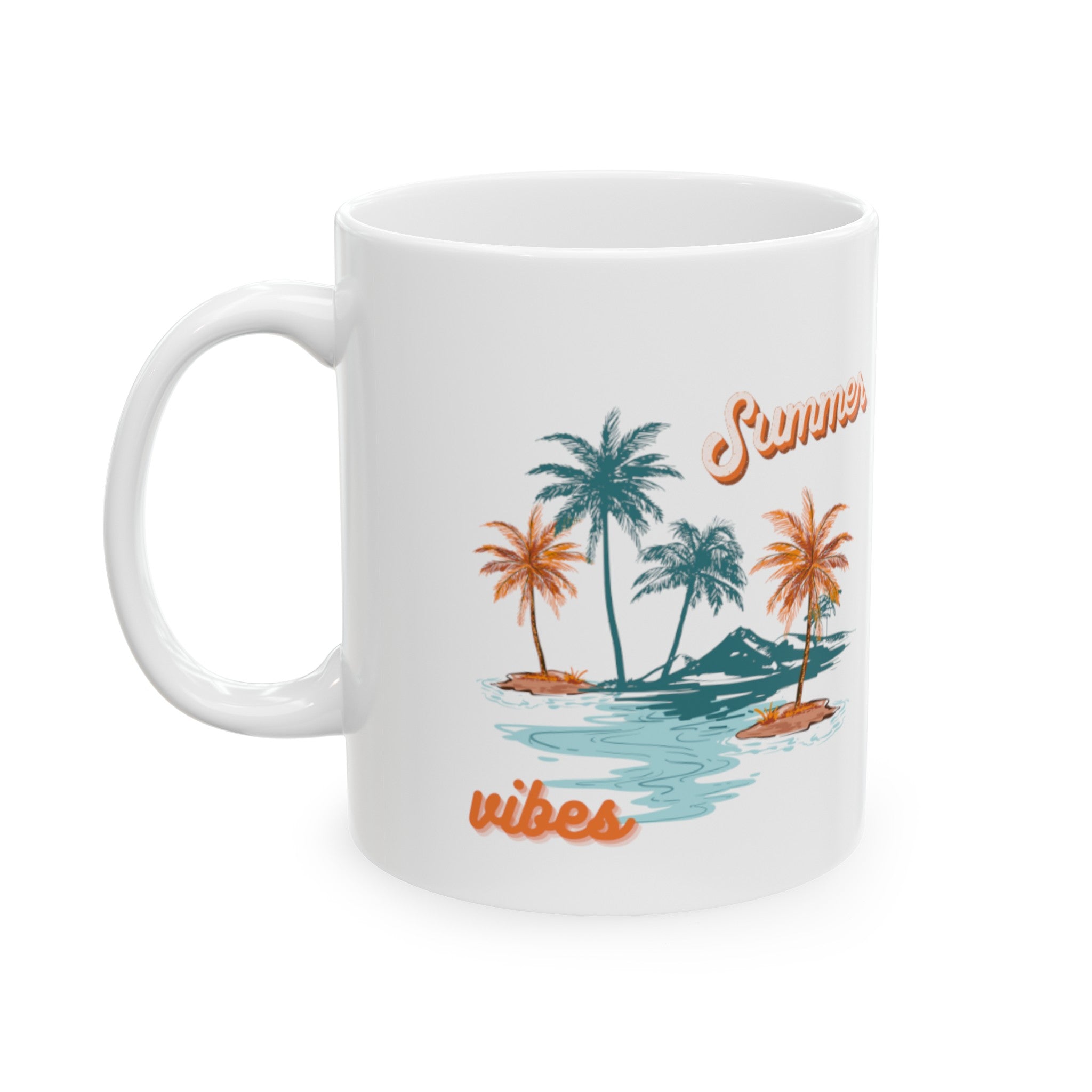 Summer Season Vibes Ceramic Mug, (11oz, 15oz)