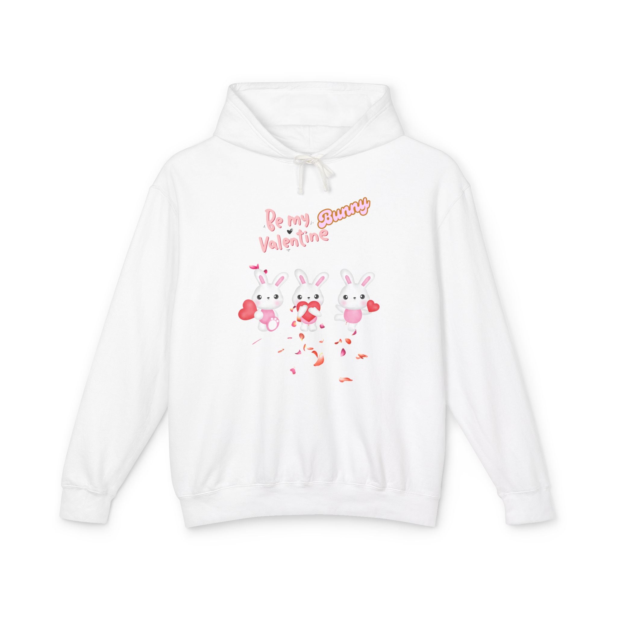 My Bunny Valentine Unisex Lightweight Hooded Sweatshirt