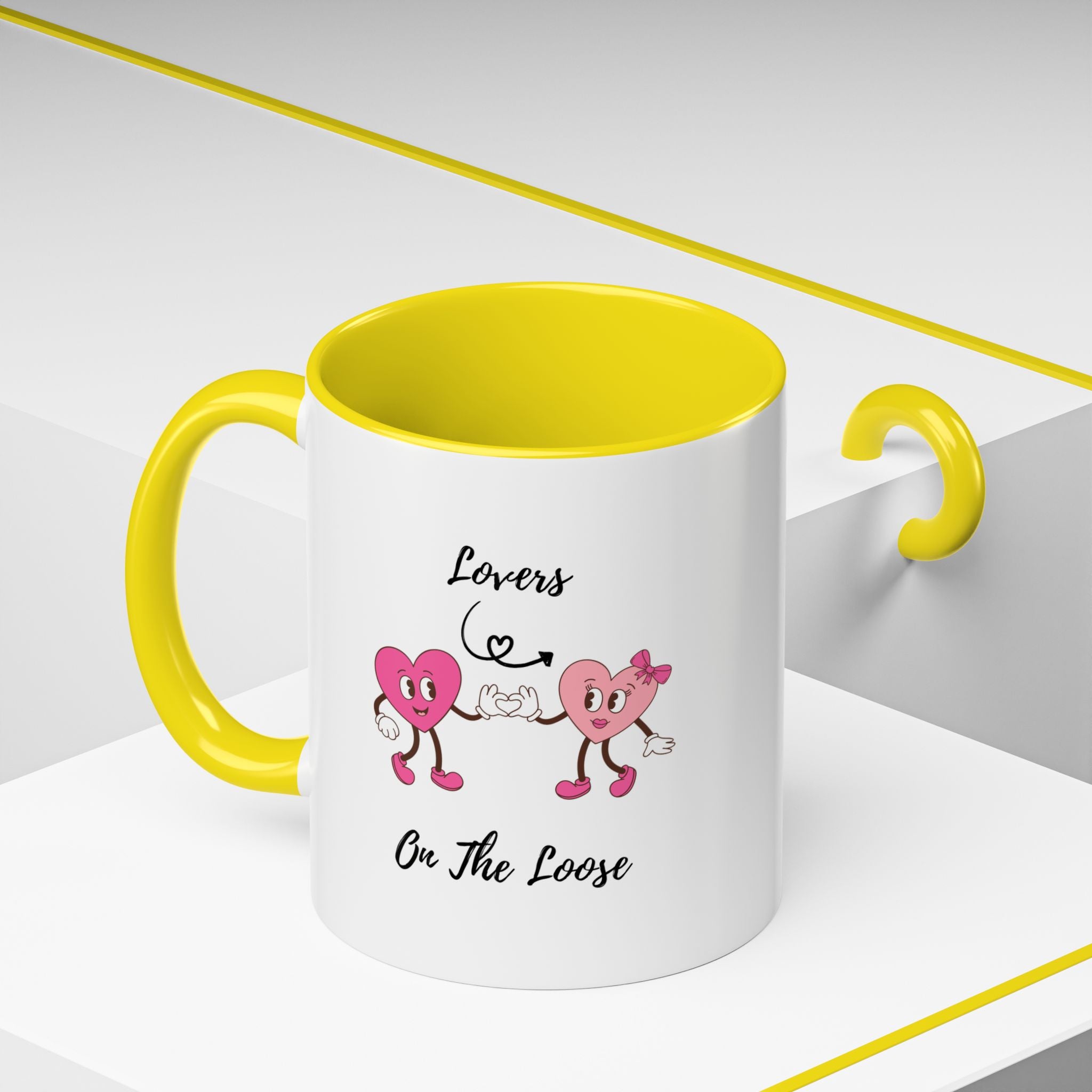 Lovers On The Loose Accent Coffee Mug (11, 15oz)