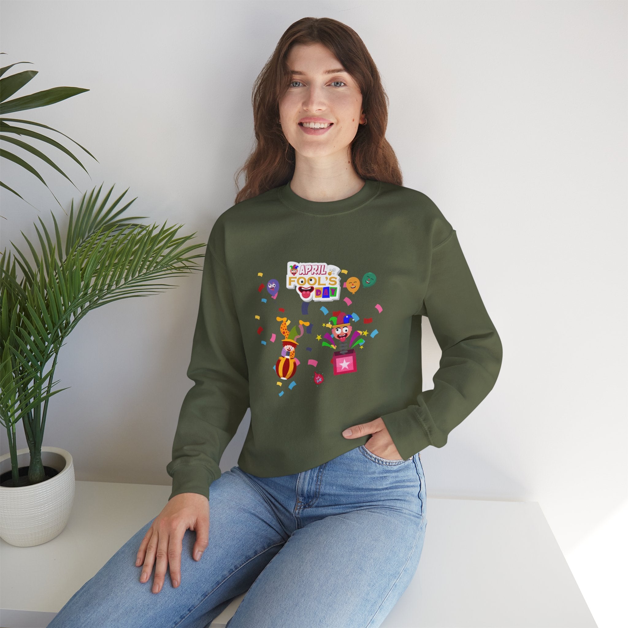 All April Fool's Day Fun Unisex Crewneck Sweatshirt