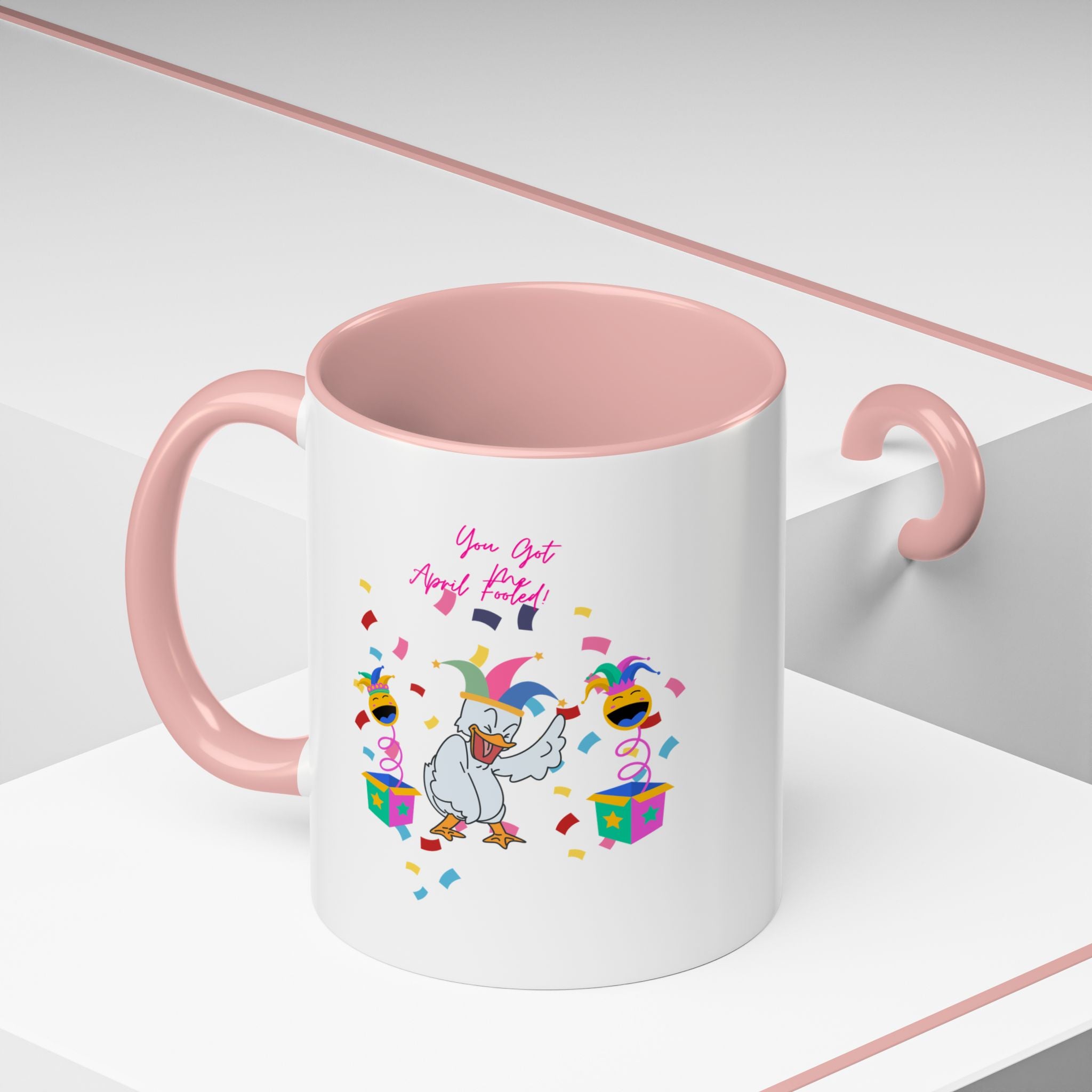 You Got Me April Fooled! Accent Coffee Mug